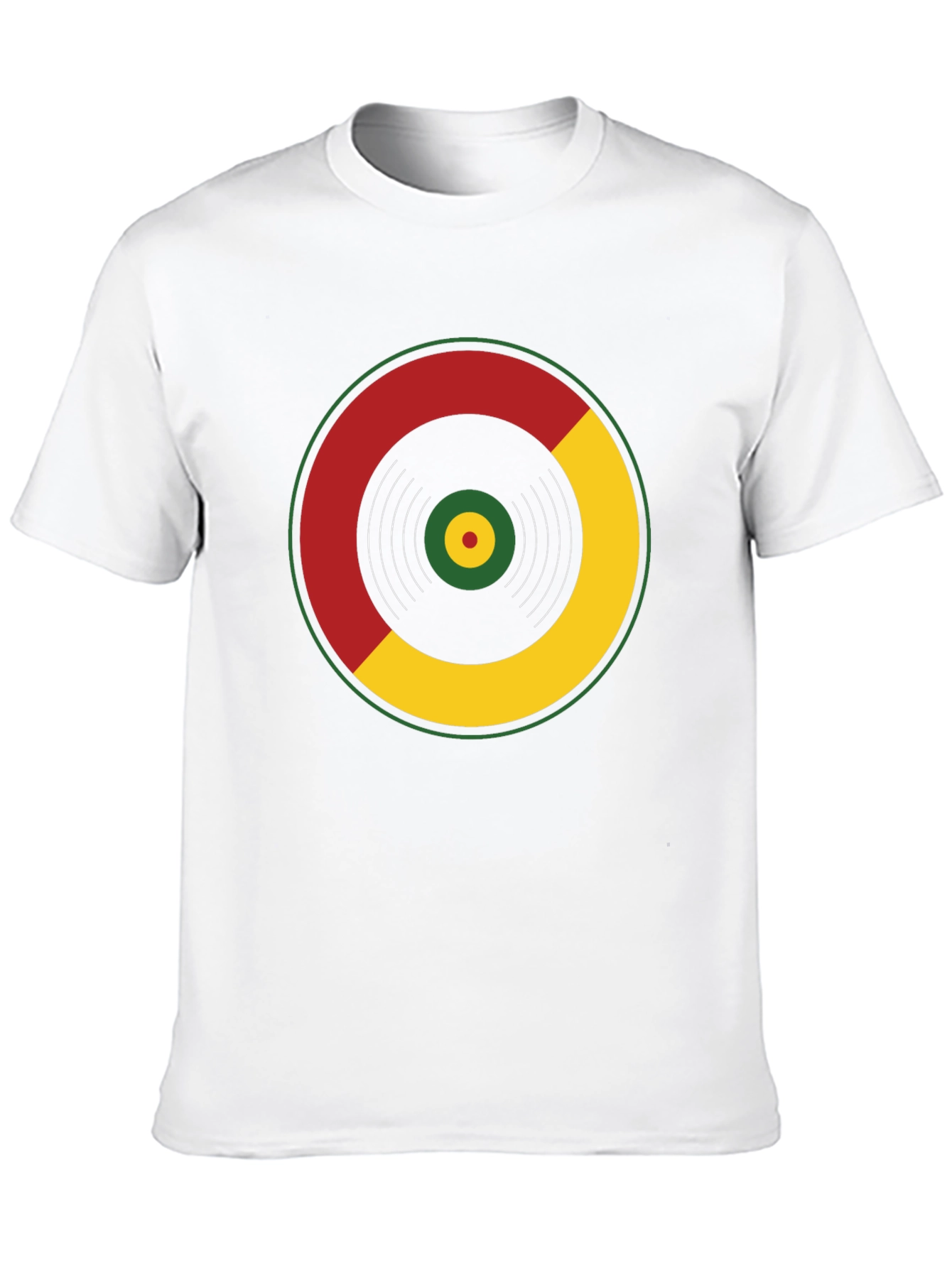 Rasta Vinyl Record Graphic T-Shirt