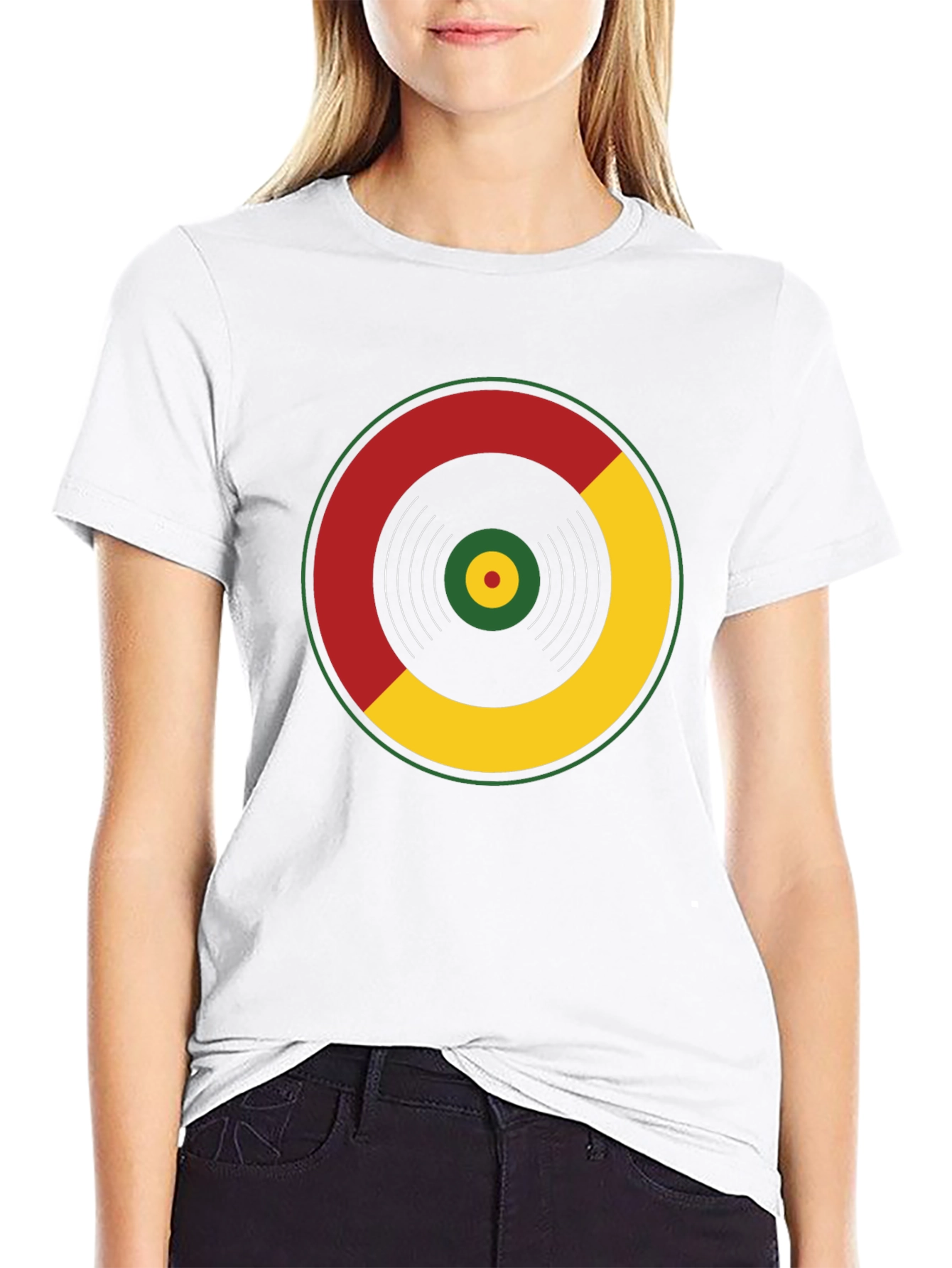 Rasta Vinyl Record Graphic T-Shirt
