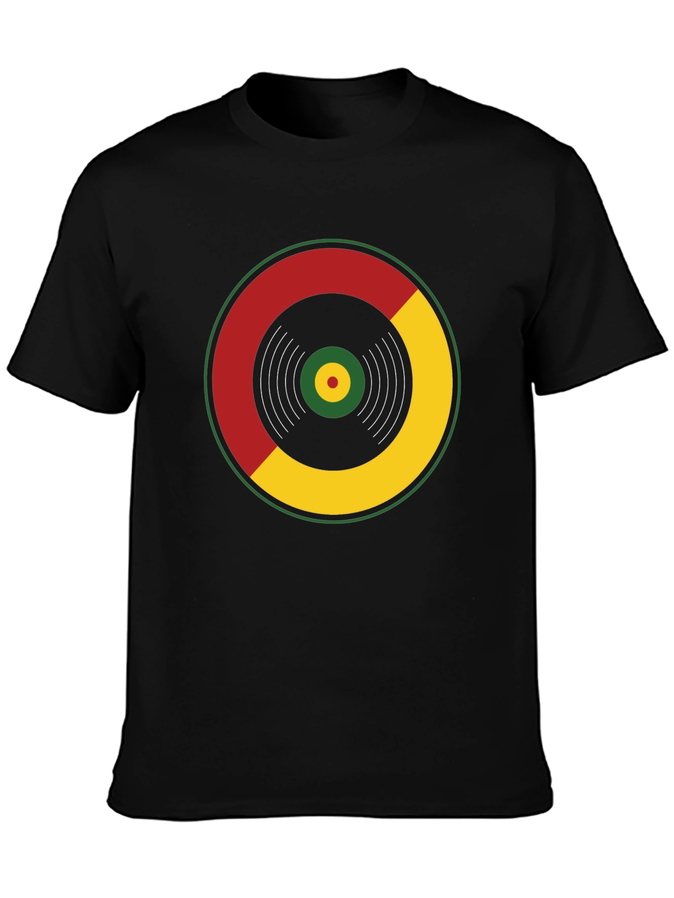 Rasta Vinyl Record Graphic T-Shirt