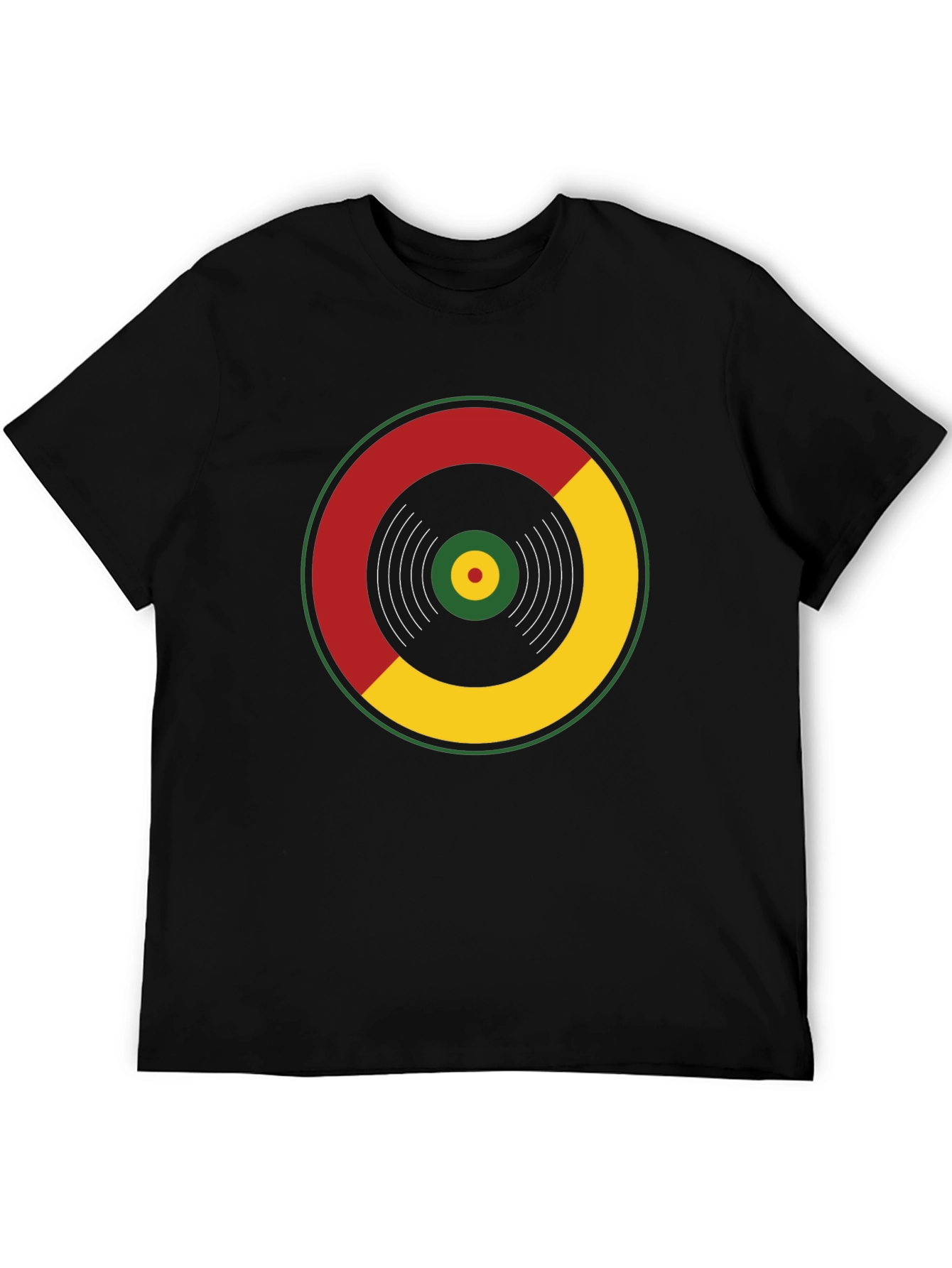 Rasta Vinyl Record Graphic T-Shirt