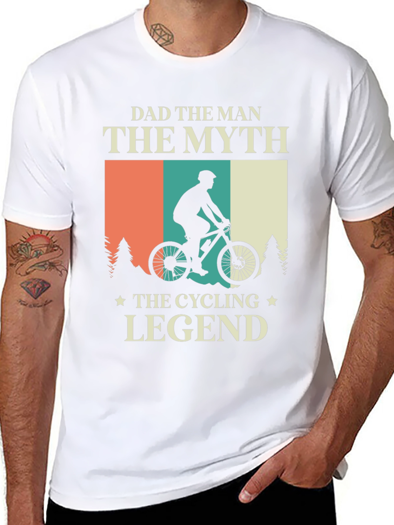 Dad The Man Cycling Legend T-Shirt