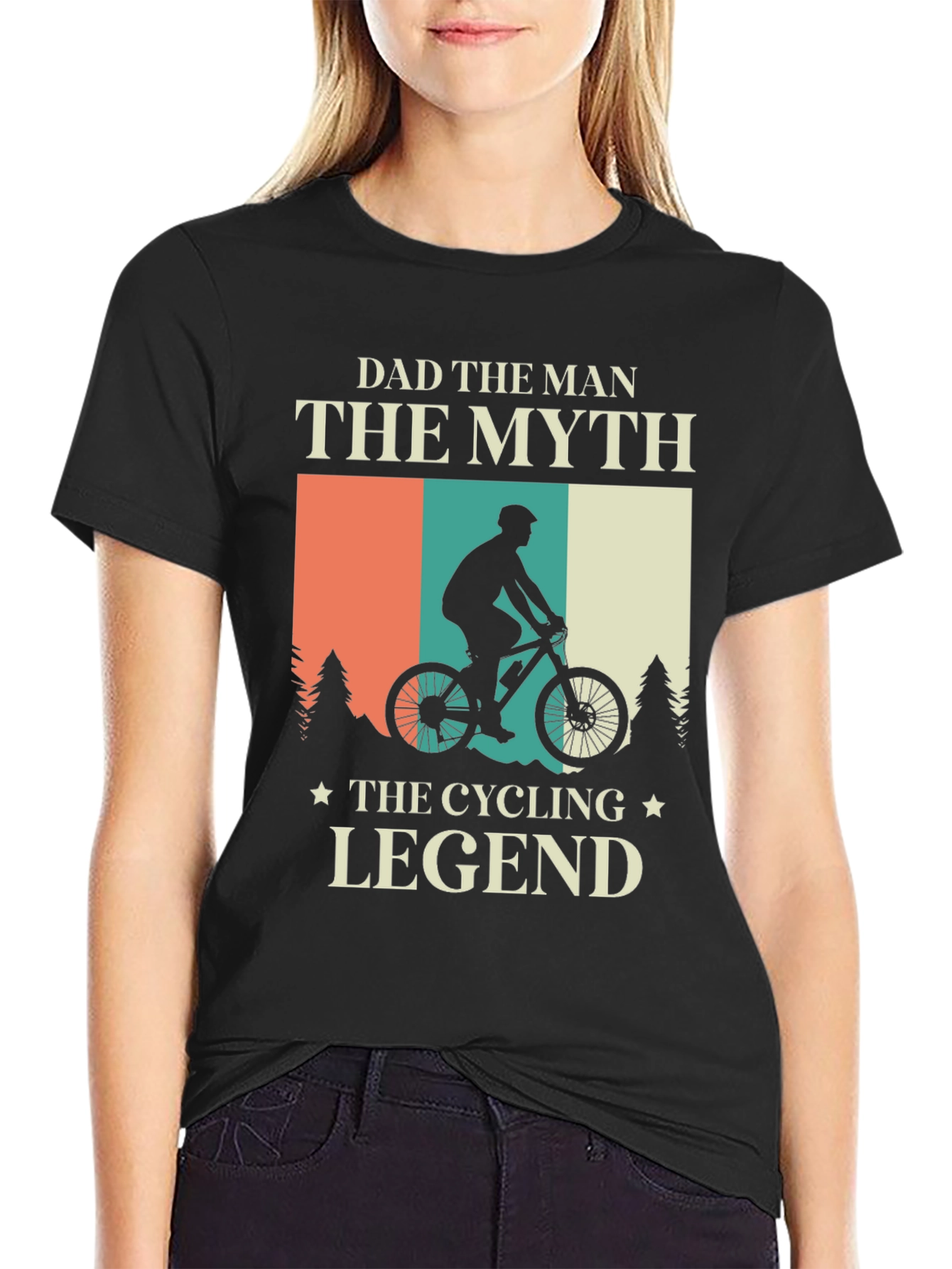 Dad The Man Cycling Legend T-Shirt