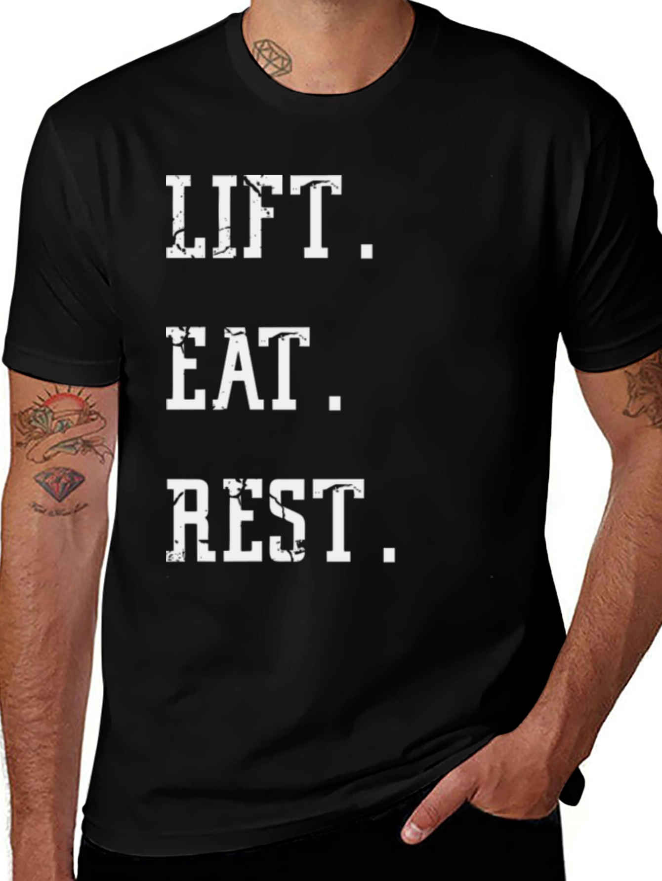 Lift Eat Rest - Mens Graphic T-Shirt