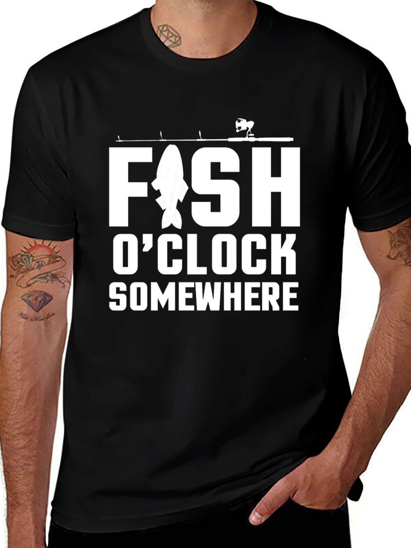Fishing OClock T-Shirt - Funny Angler Tee