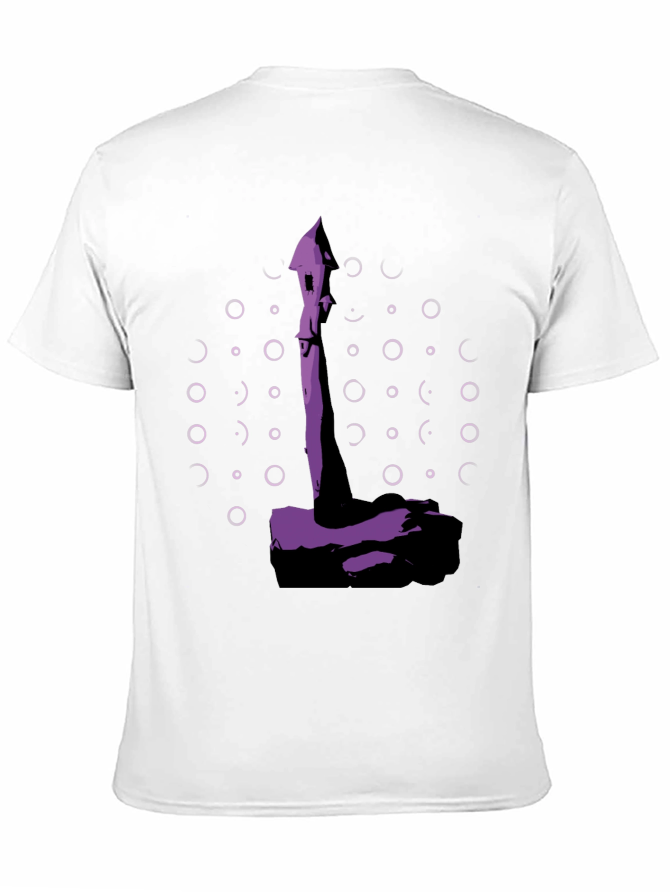 Abstract Purple Tower Graphic Tee