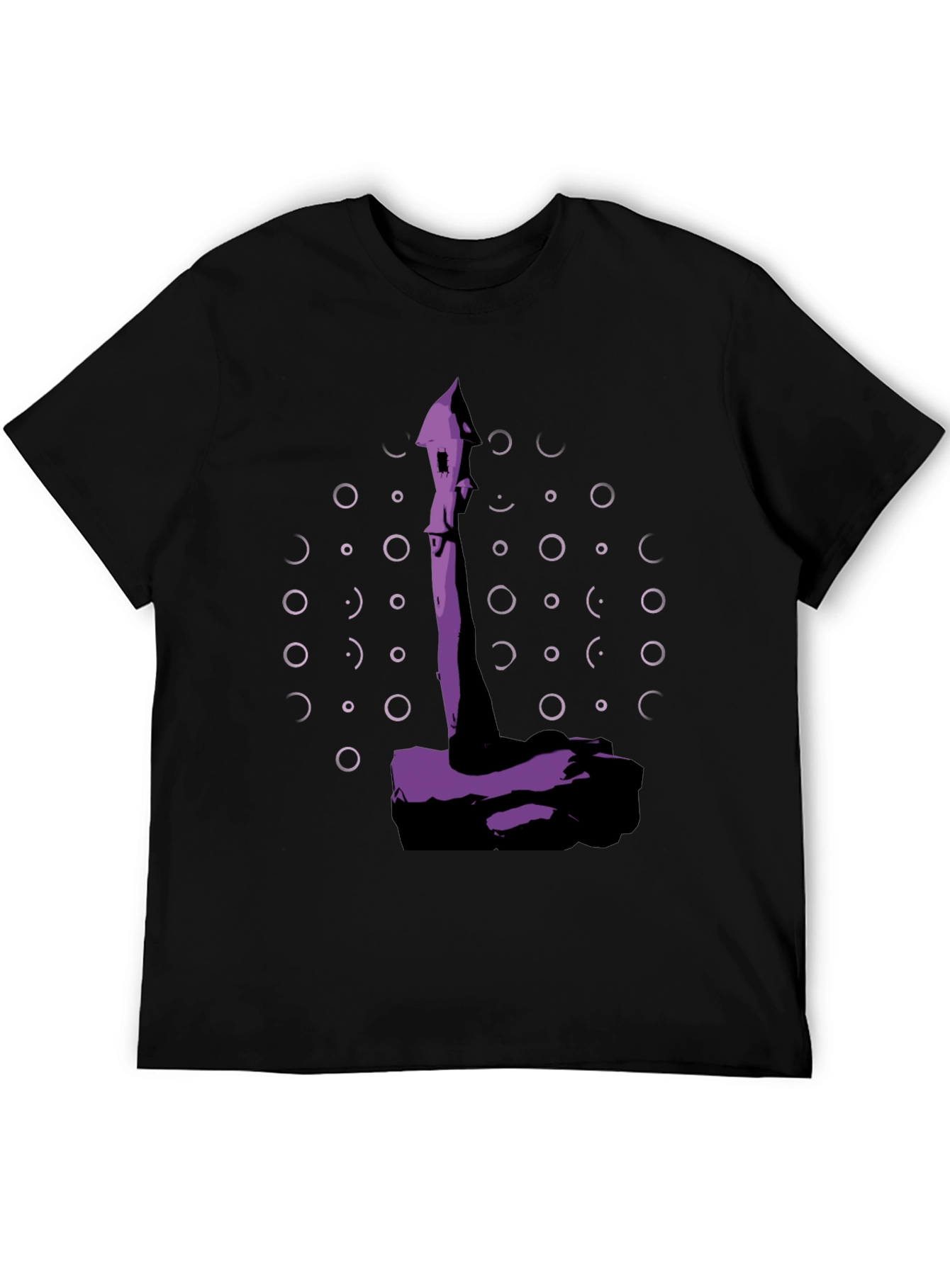 Abstract Purple Tower Graphic Tee
