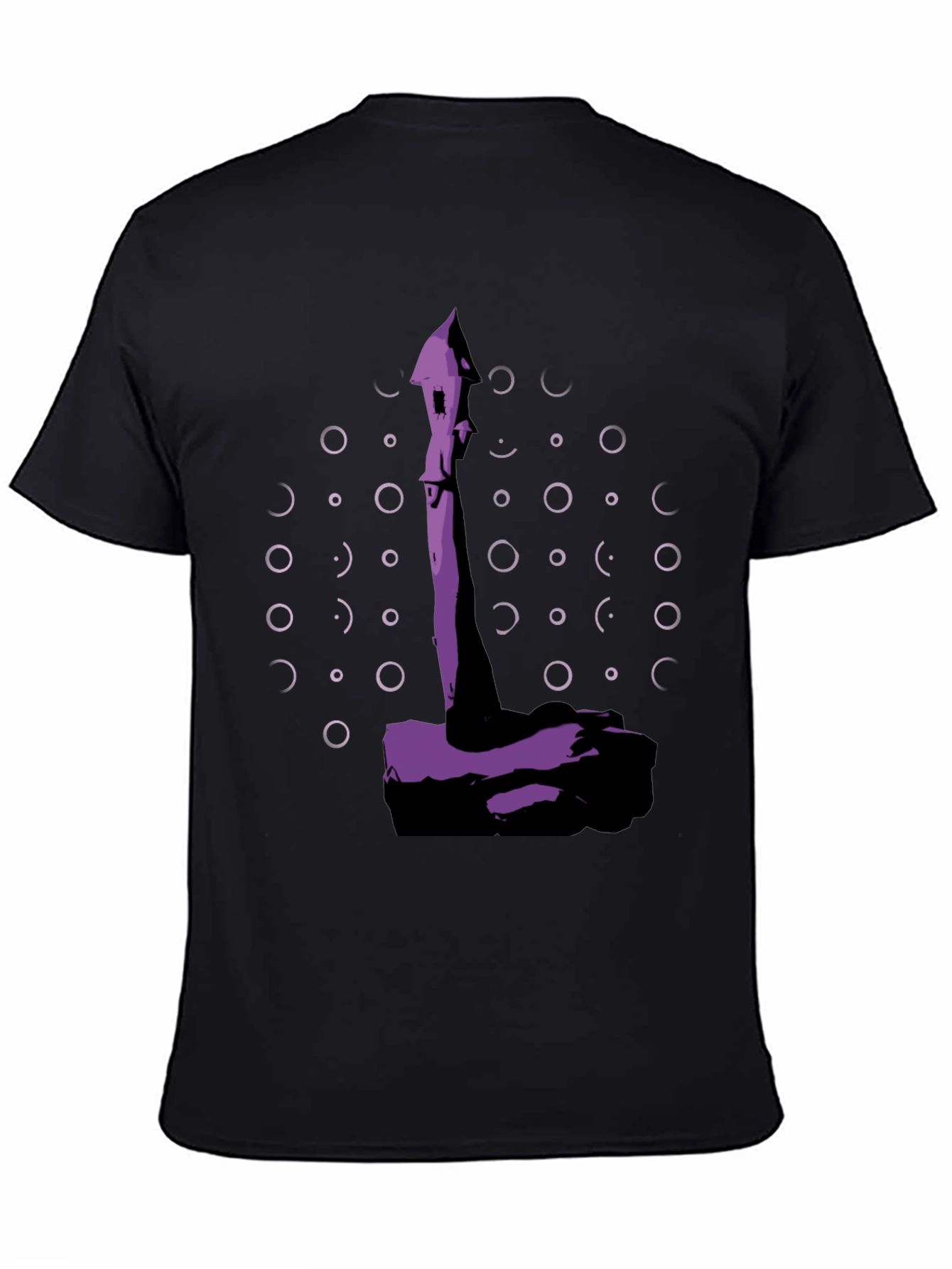 Abstract Purple Tower Graphic Tee