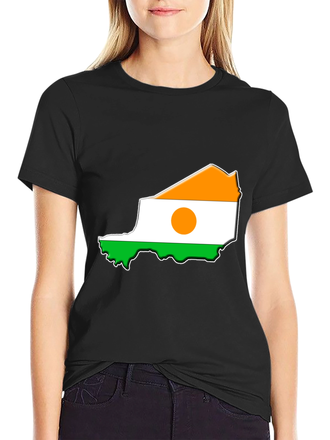 Niger Flag Map T-Shirt - Country Pride Tee