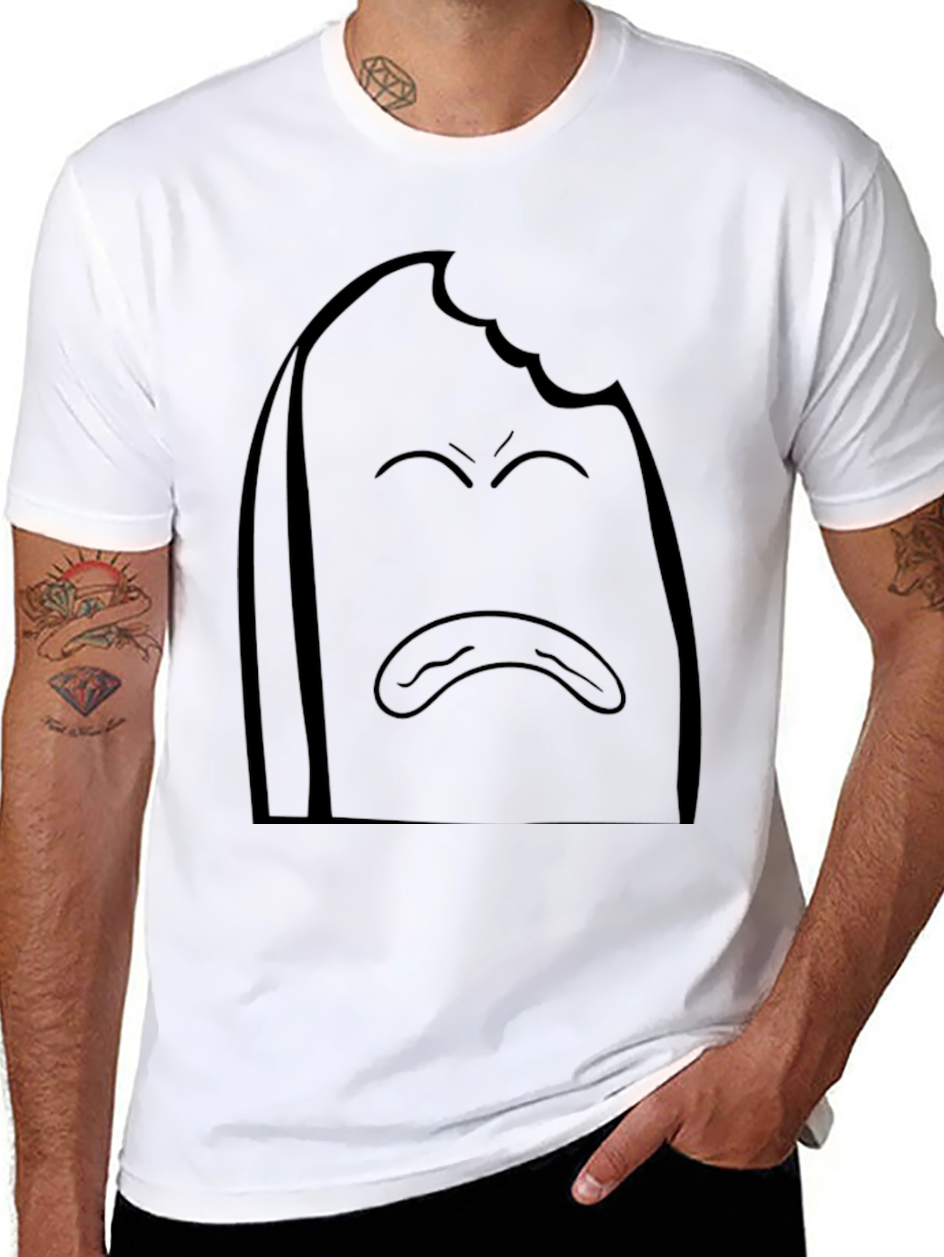 Sad Toast Graphic T-Shirt - Comfort Fit