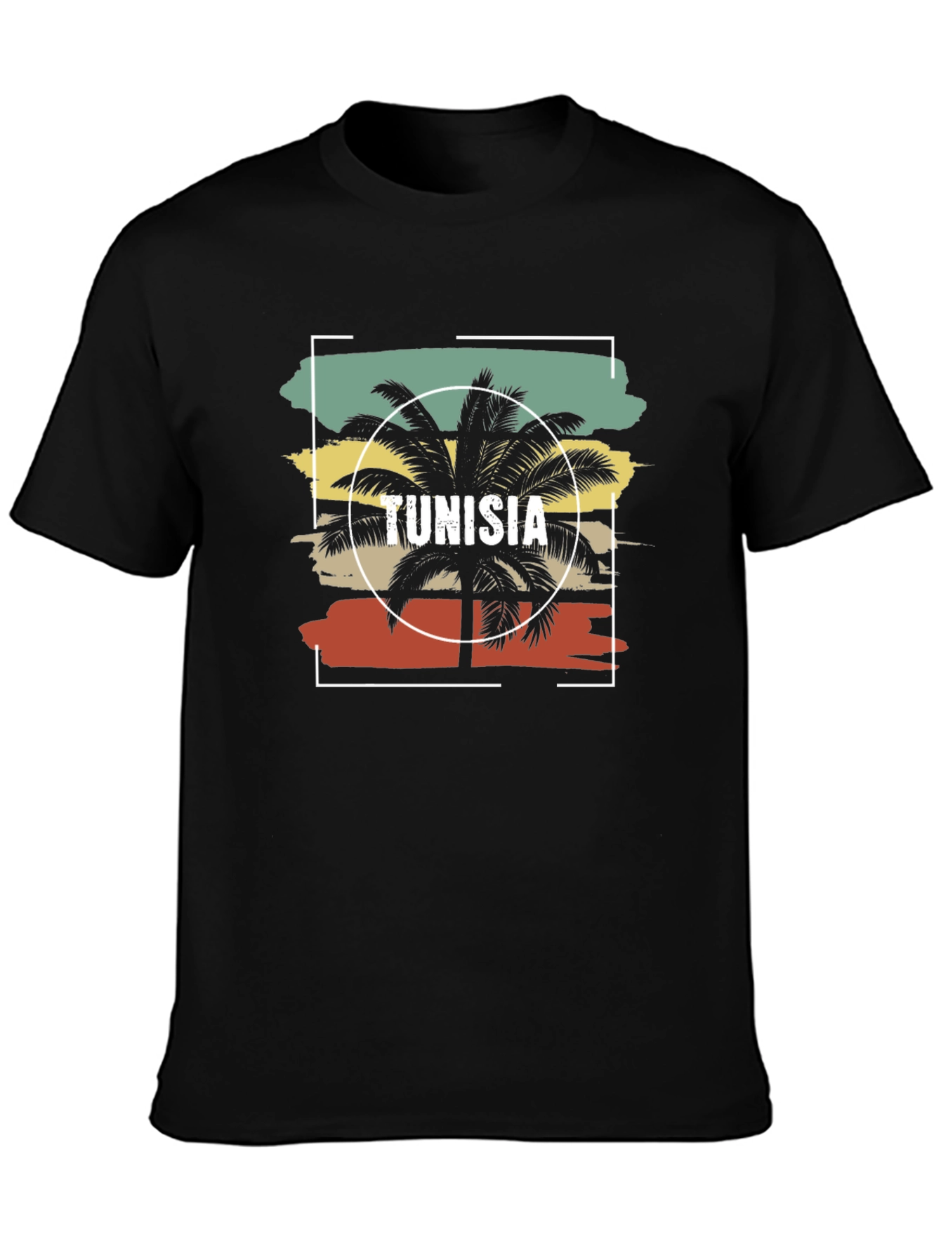 Tunisia Palm Tree Graphic T-Shirt