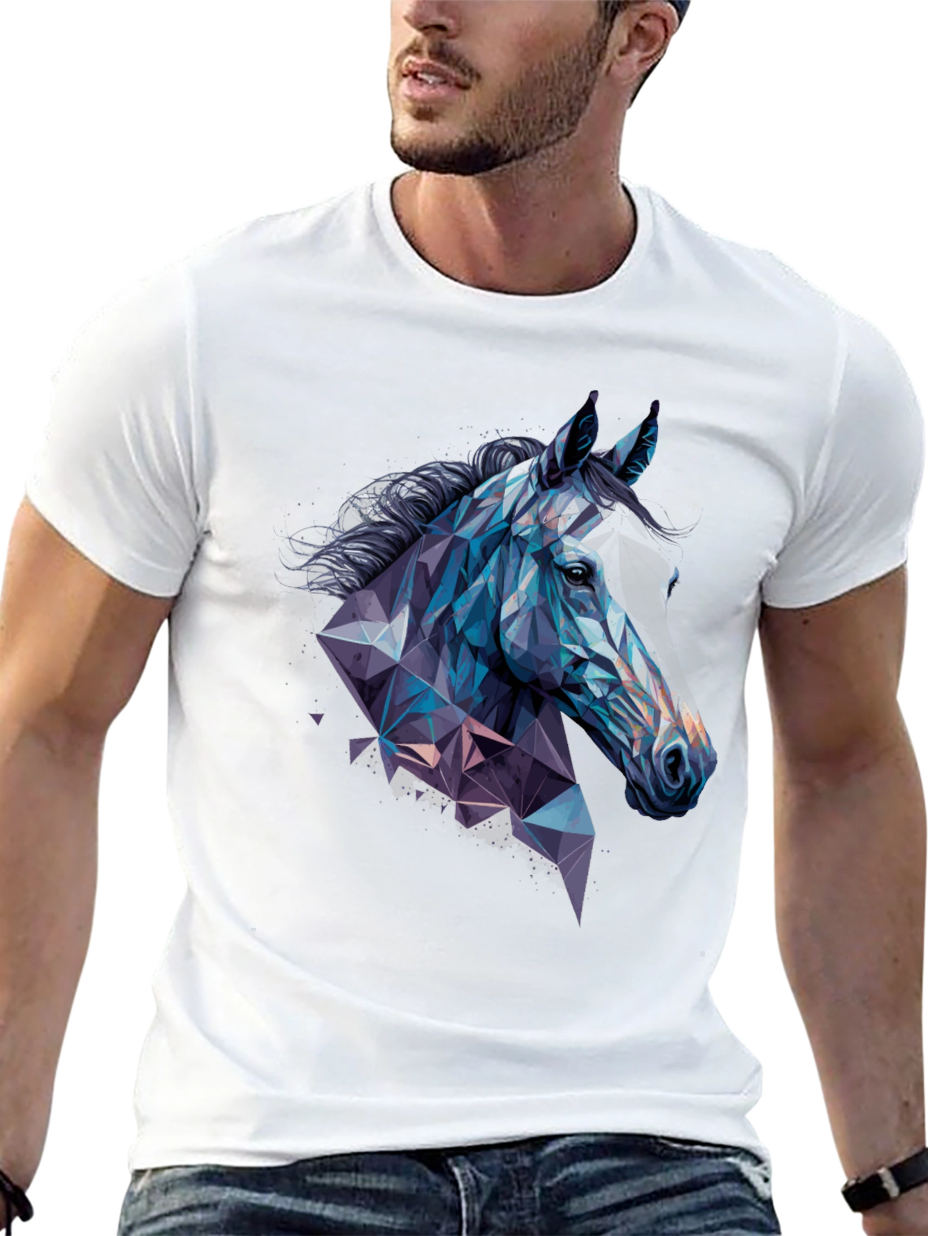 Geometric Horse Graphic Tee