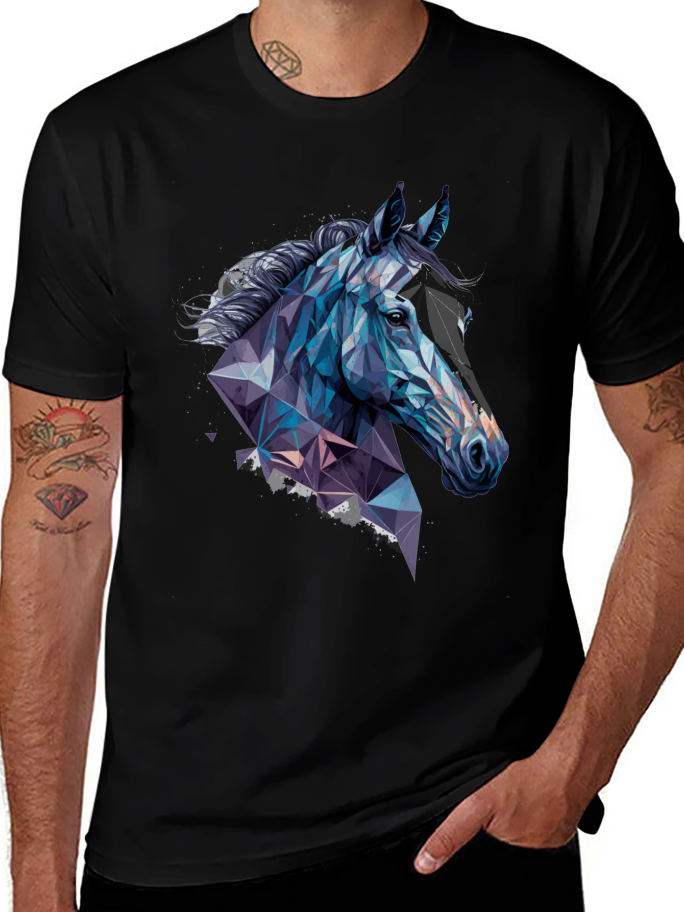 Geometric Horse Graphic Tee