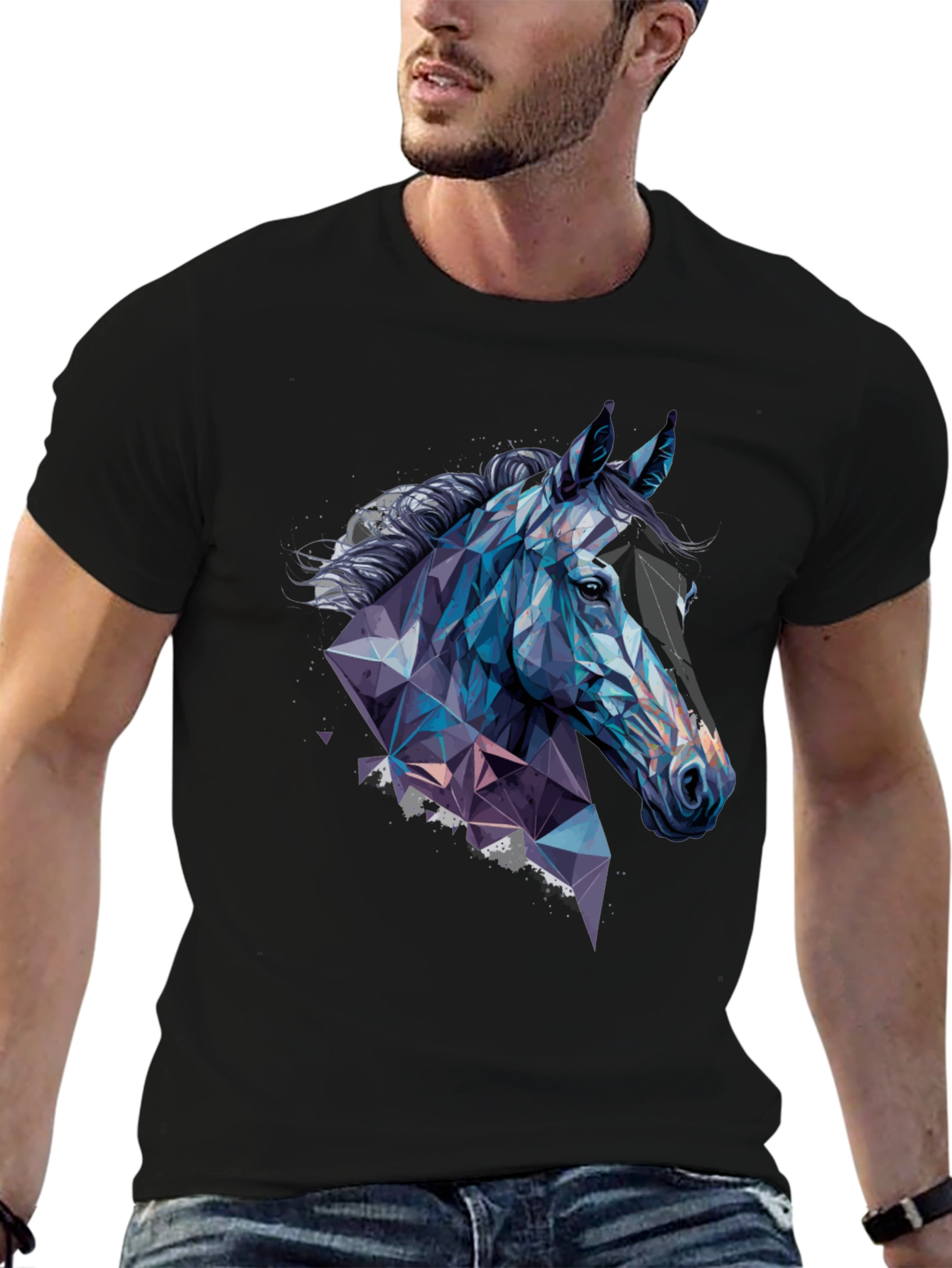 Geometric Horse Graphic Tee