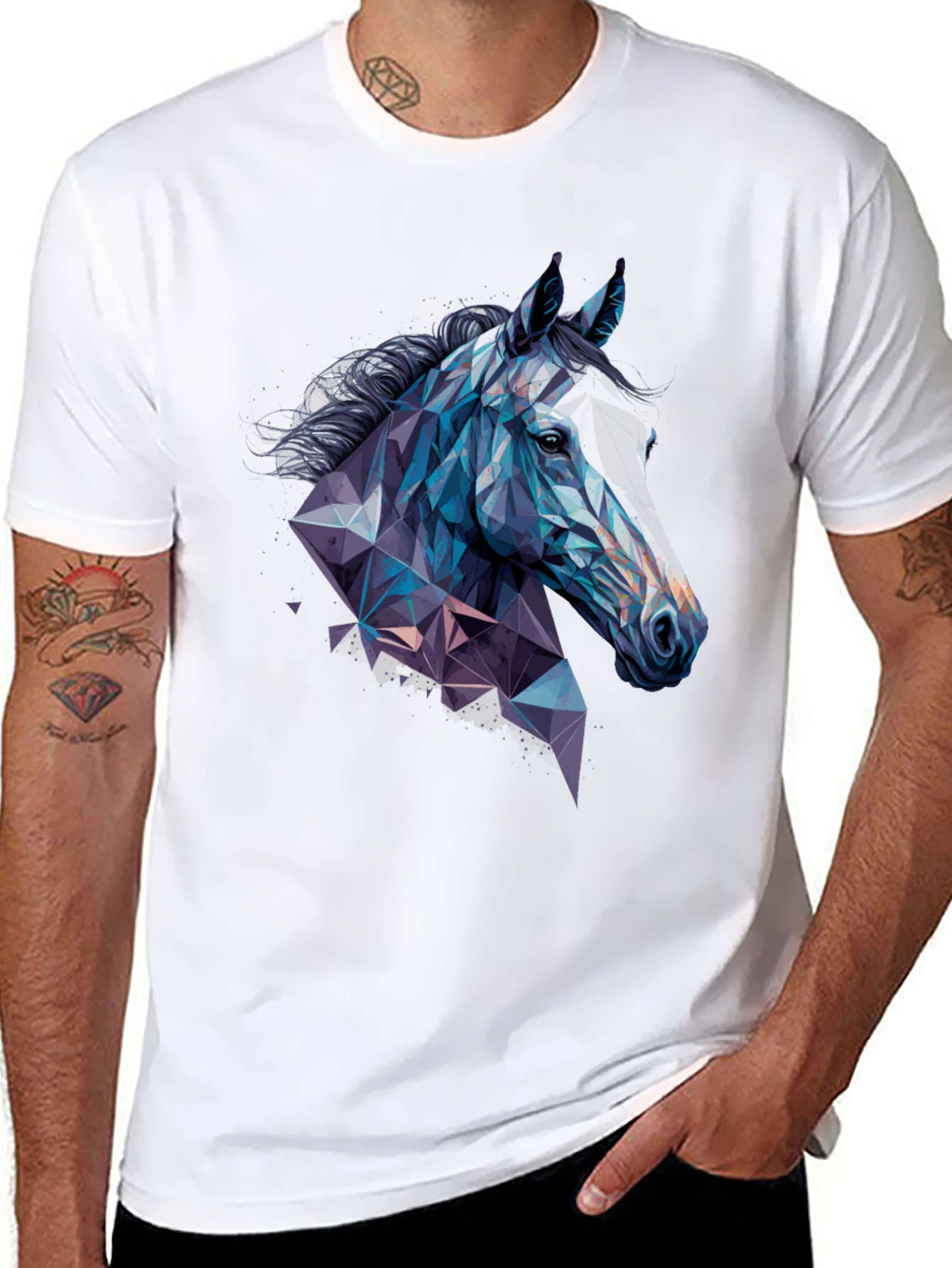 Geometric Horse Graphic Tee