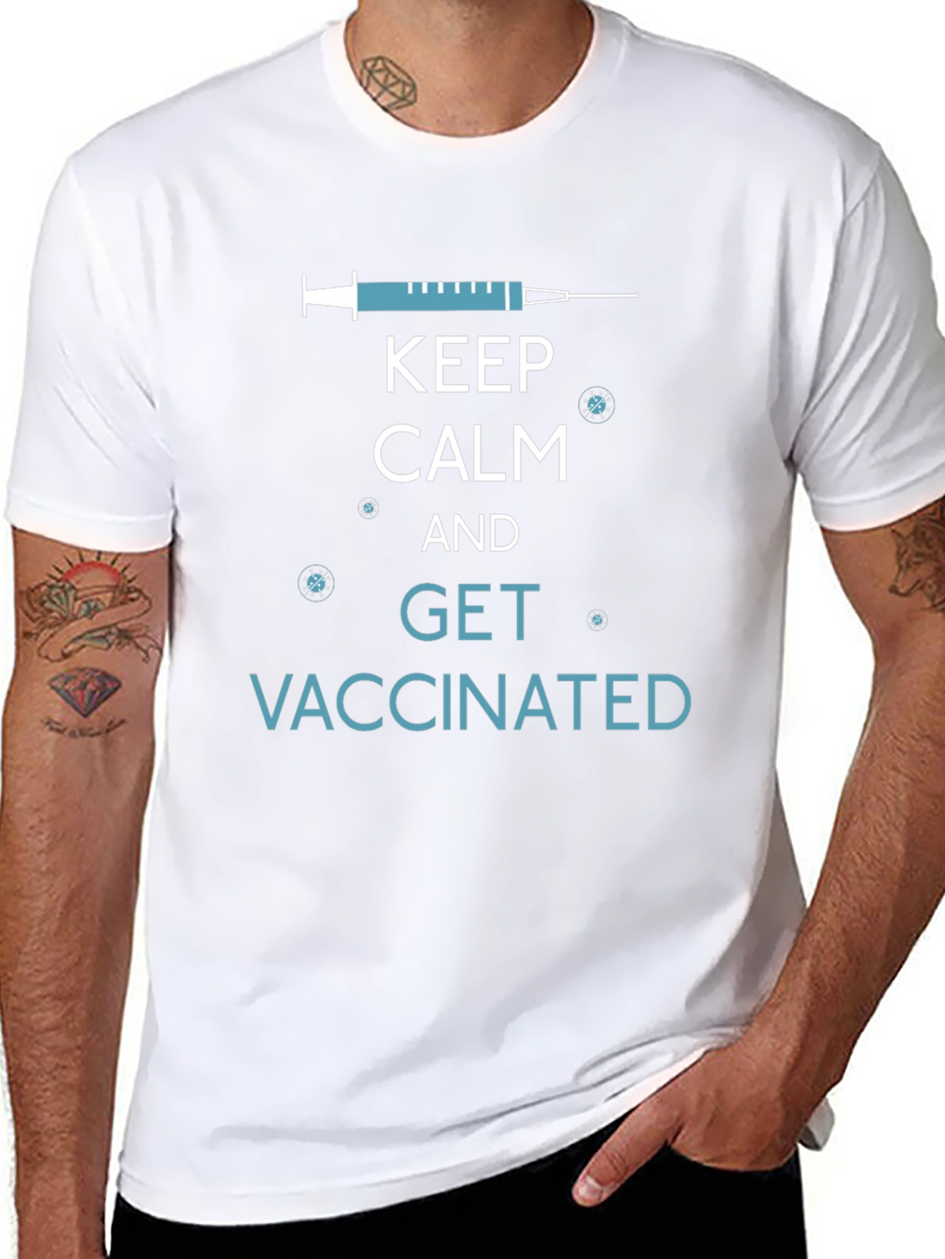 Keep Calm and Get Vaccinated T-Shirt