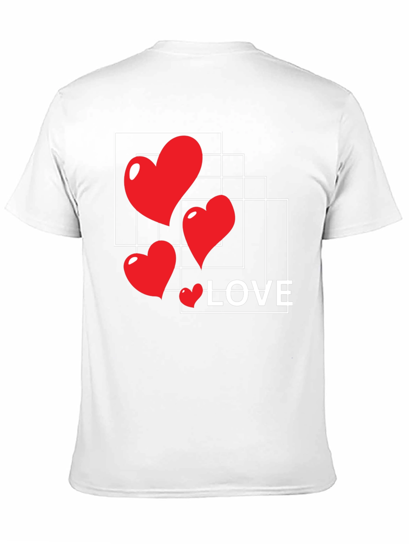Heart Love Graphic T-Shirt - Stylish Black Tee