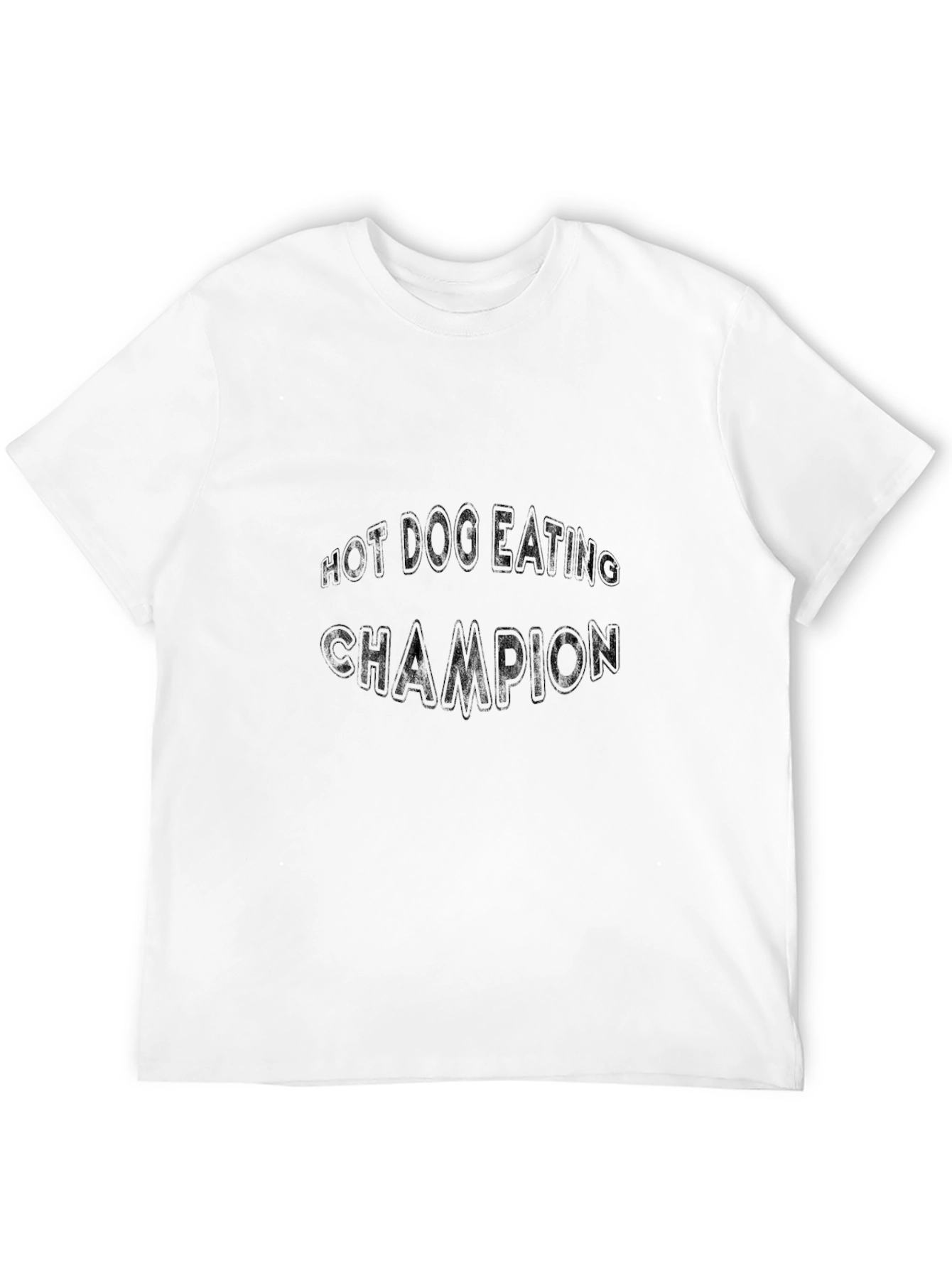 Hot Dog Eating Champion Black Tee