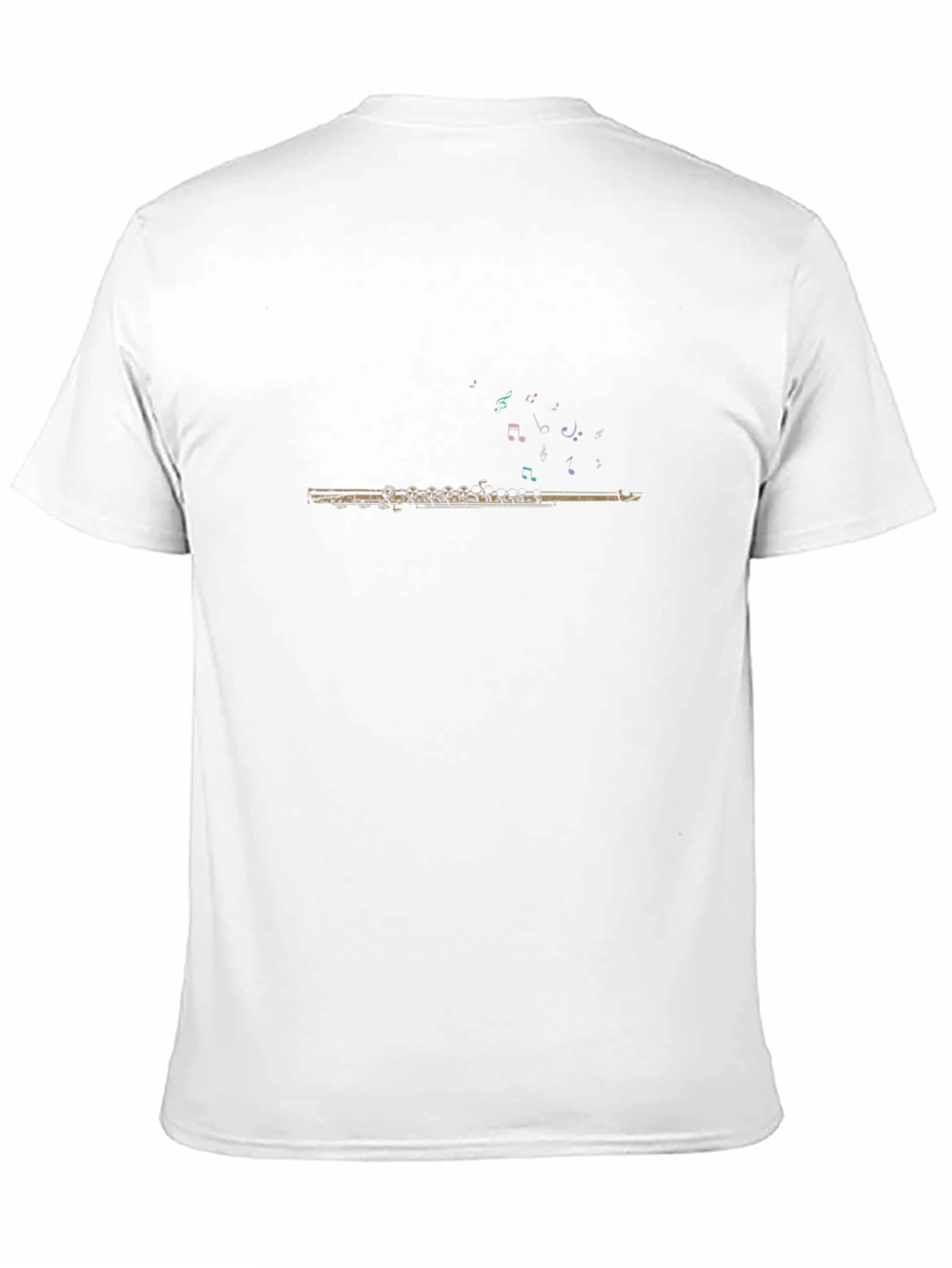Musical Flute Graphic Tee - Black