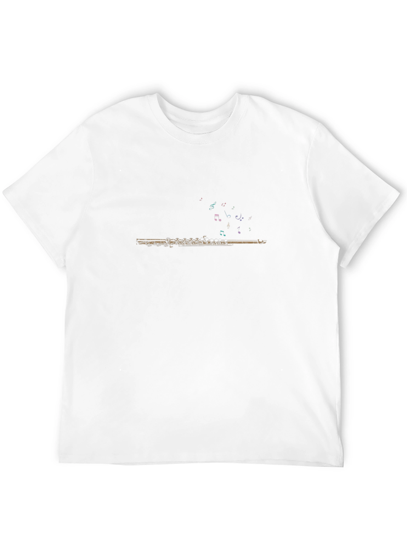 Musical Flute Graphic Tee - Black