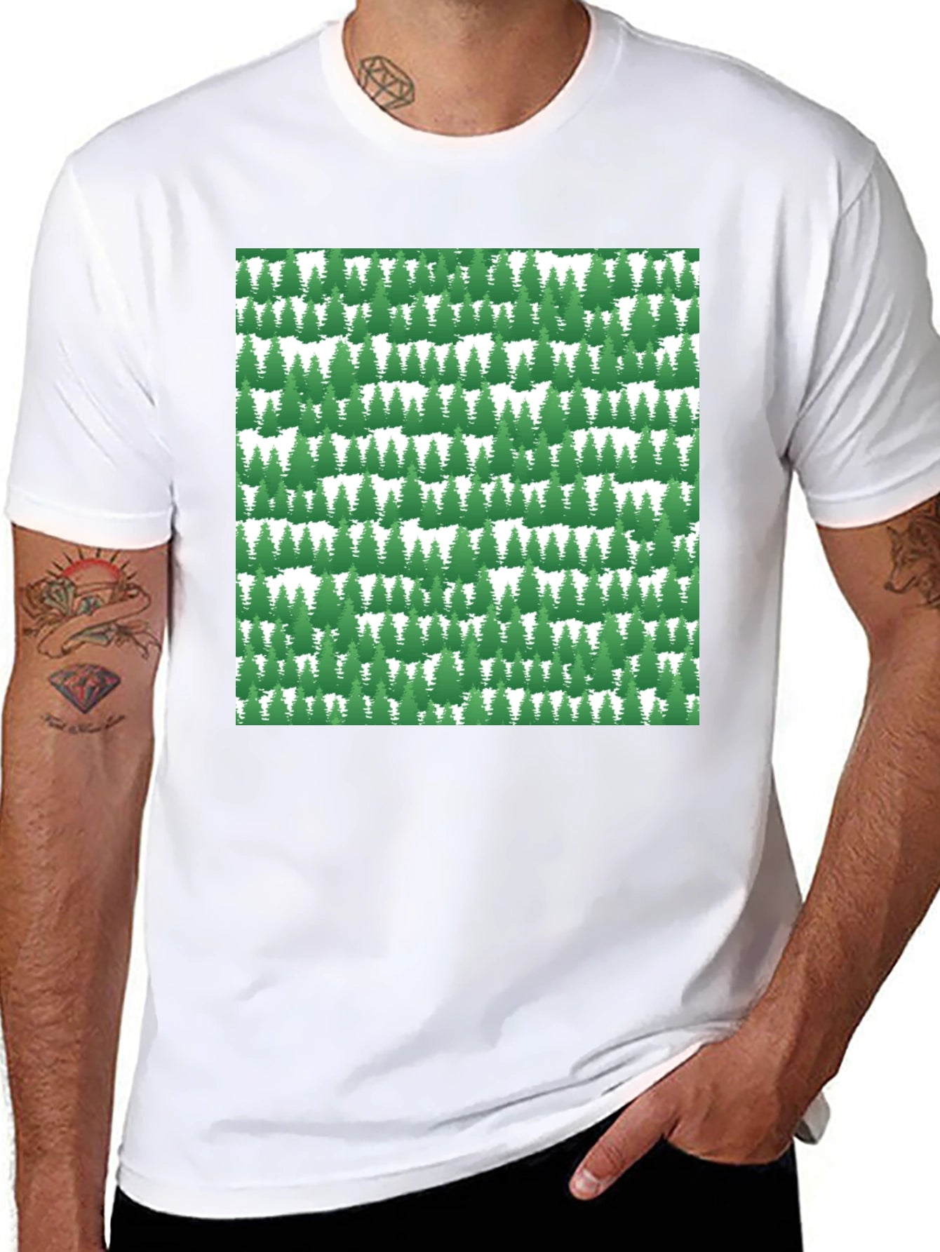Evergreen Forest Tee - Nature Inspired Design