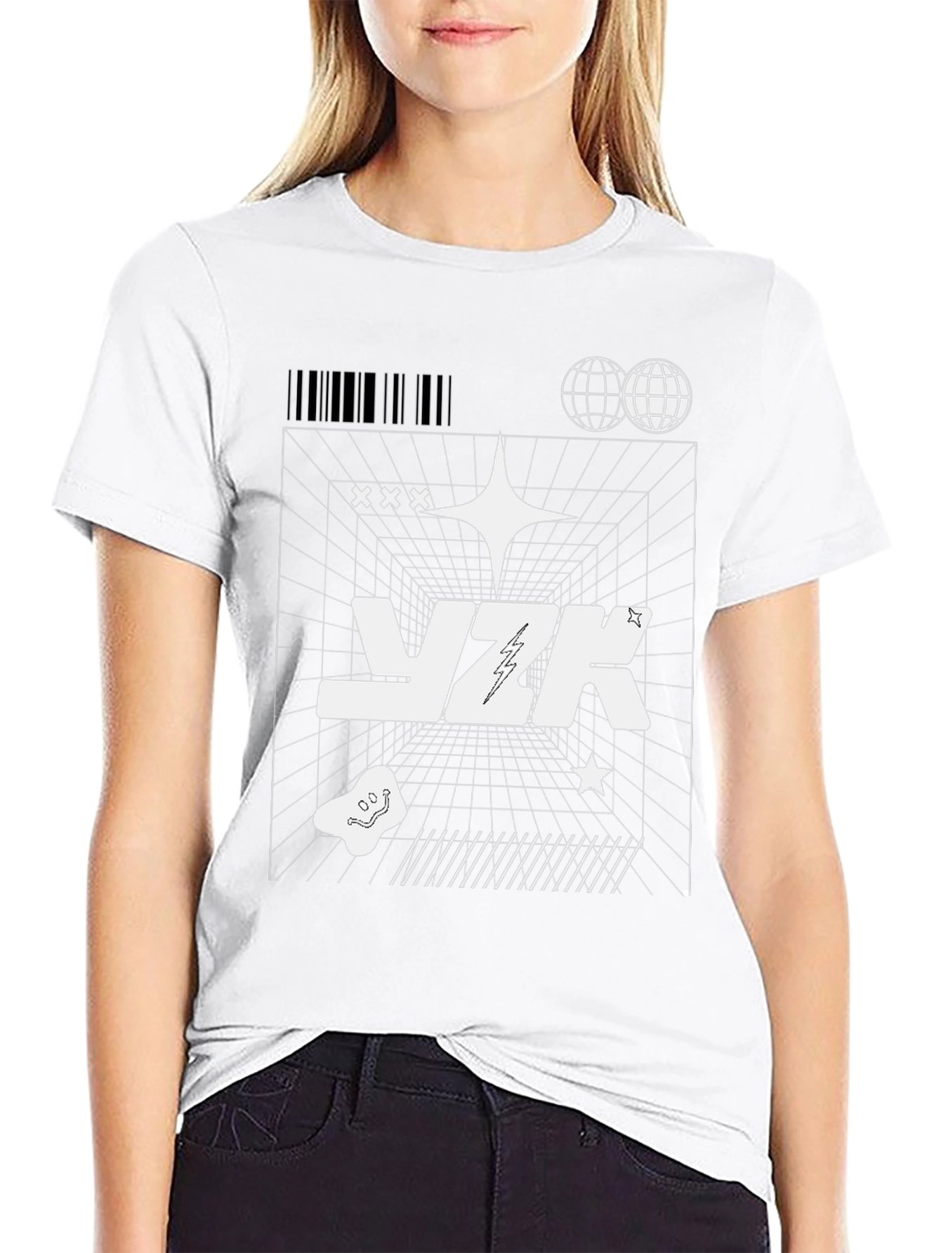 Trendy Black Graphic Print T-Shirt