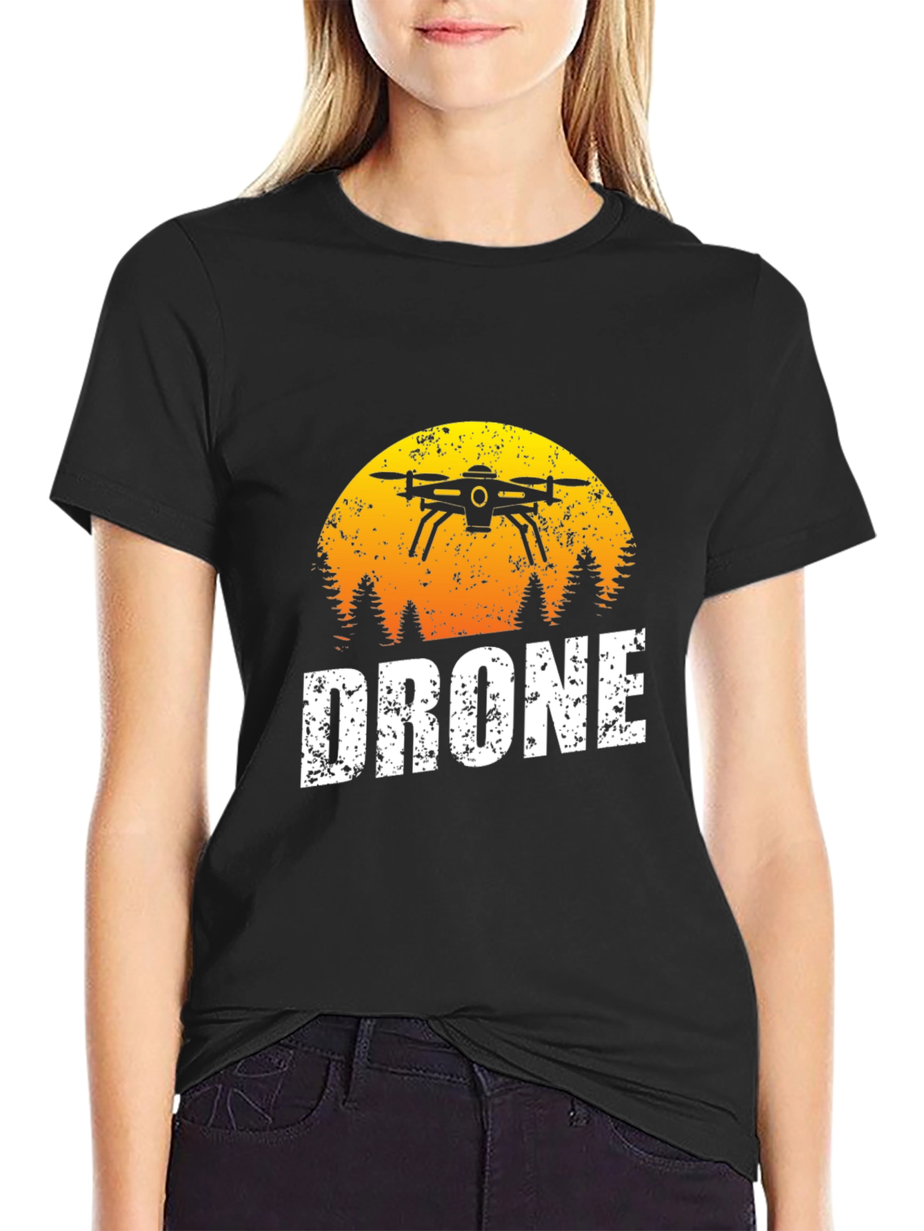 Drone T-Shirt - Sunset Graphic Tee