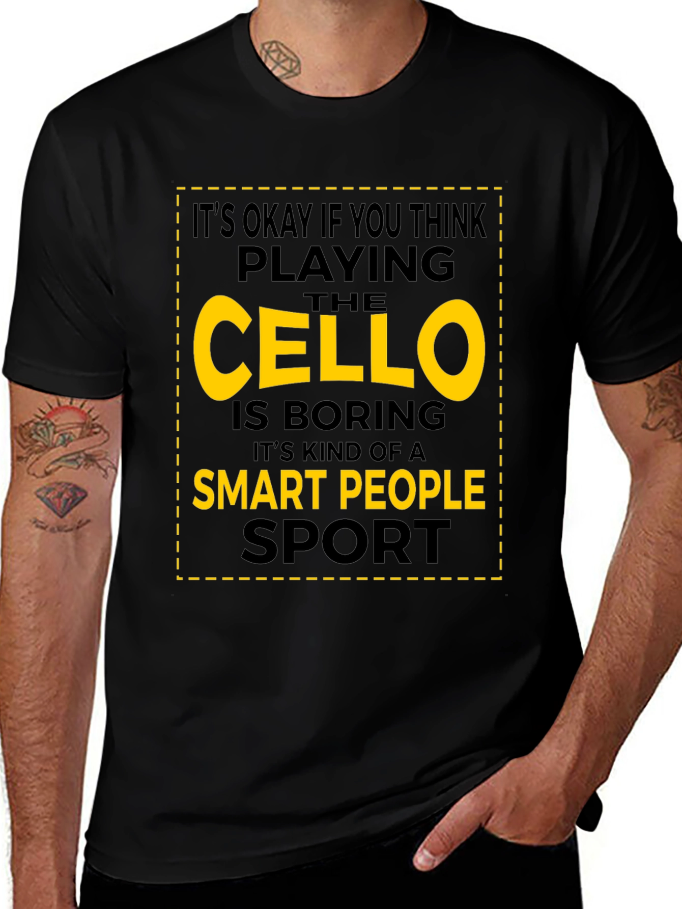 Cello Player Smart People Sport T-Shirt