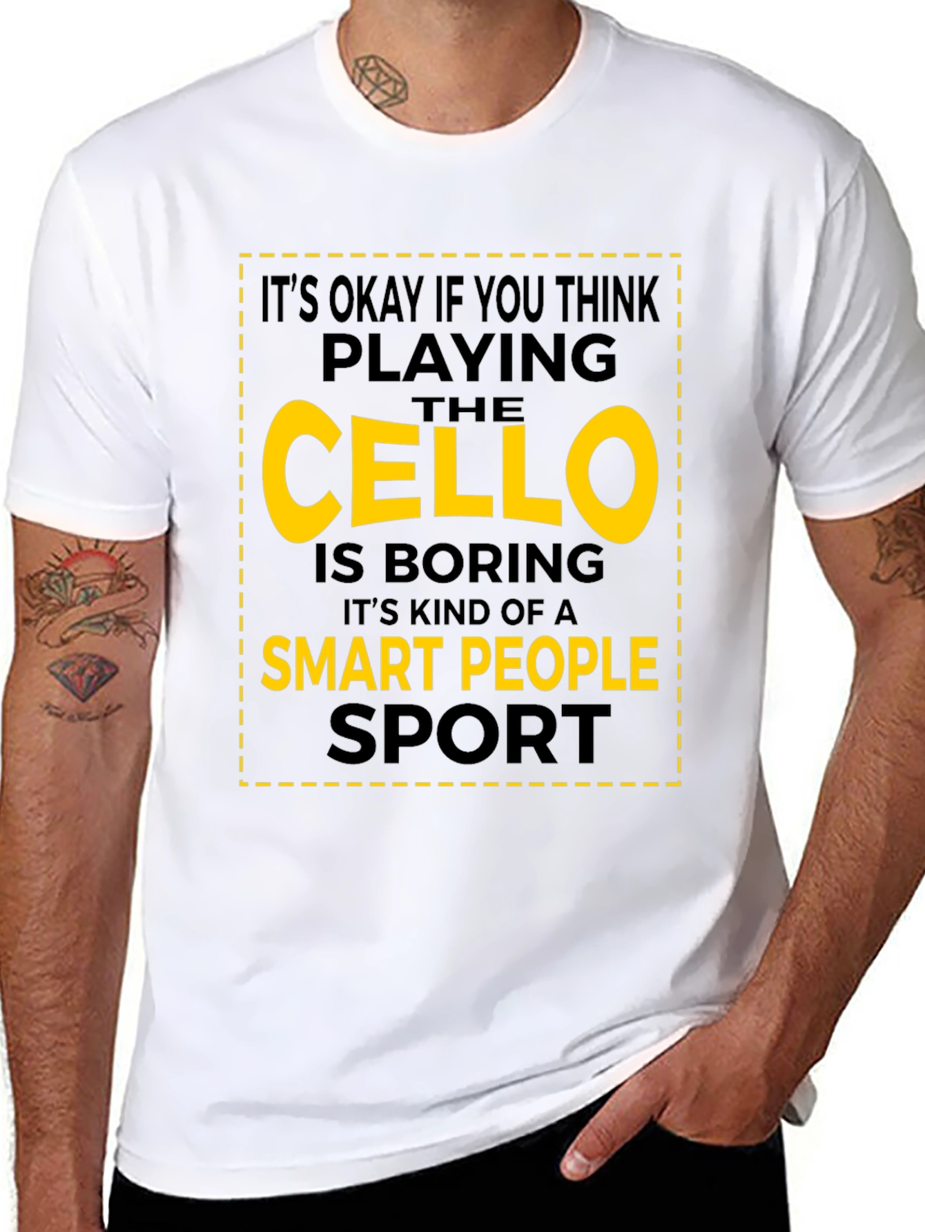 Cello Player Smart People Sport T-Shirt
