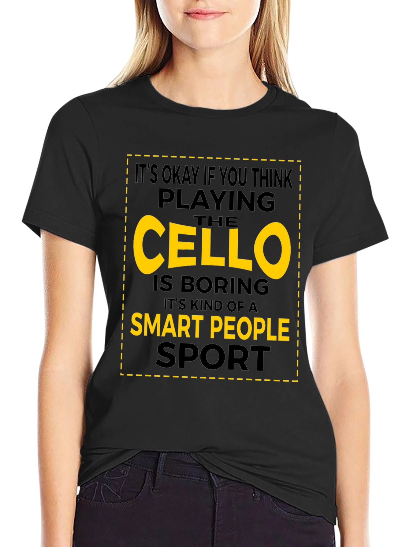 Cello Player Smart People Sport T-Shirt