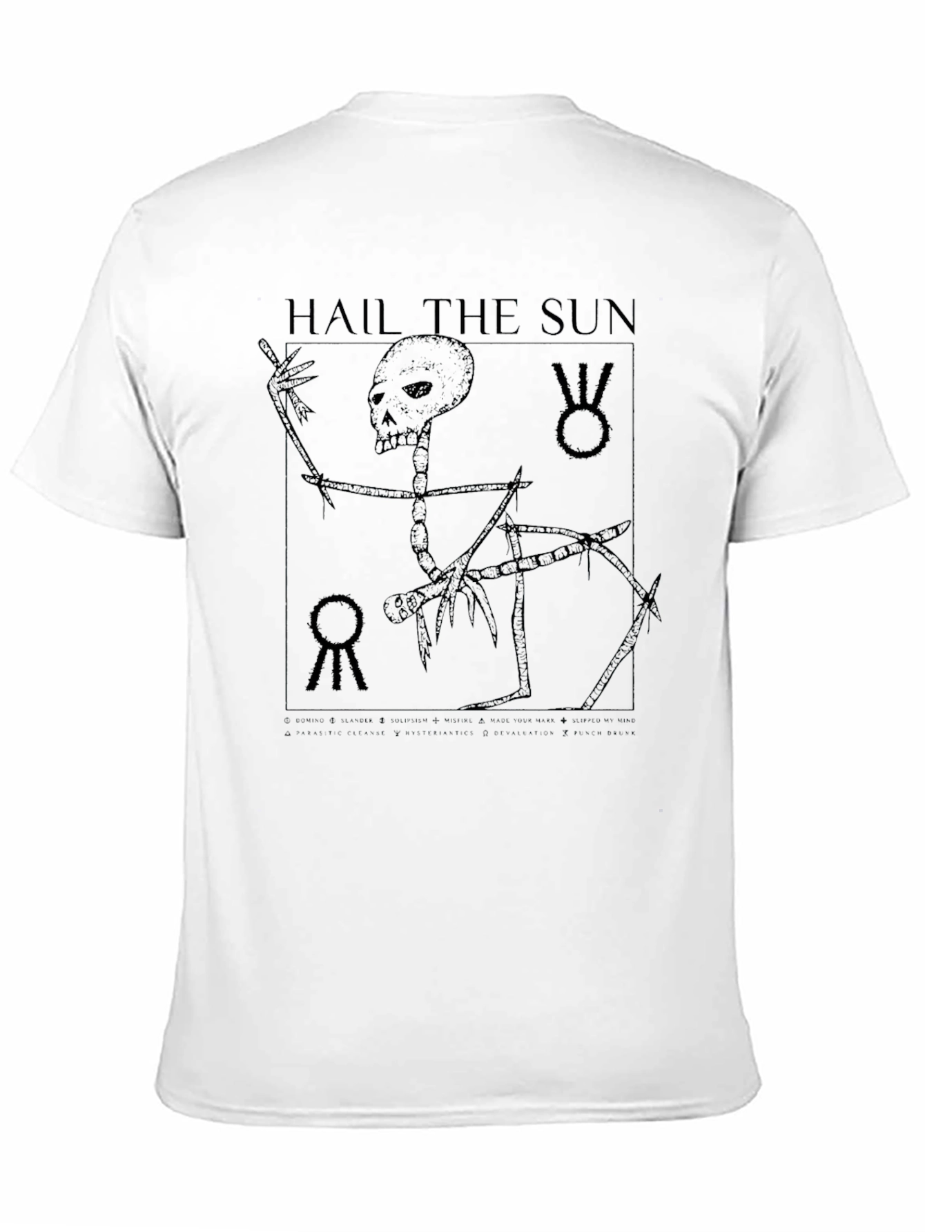 Hail the Sun Skeleton Graphic T-Shirt - Black