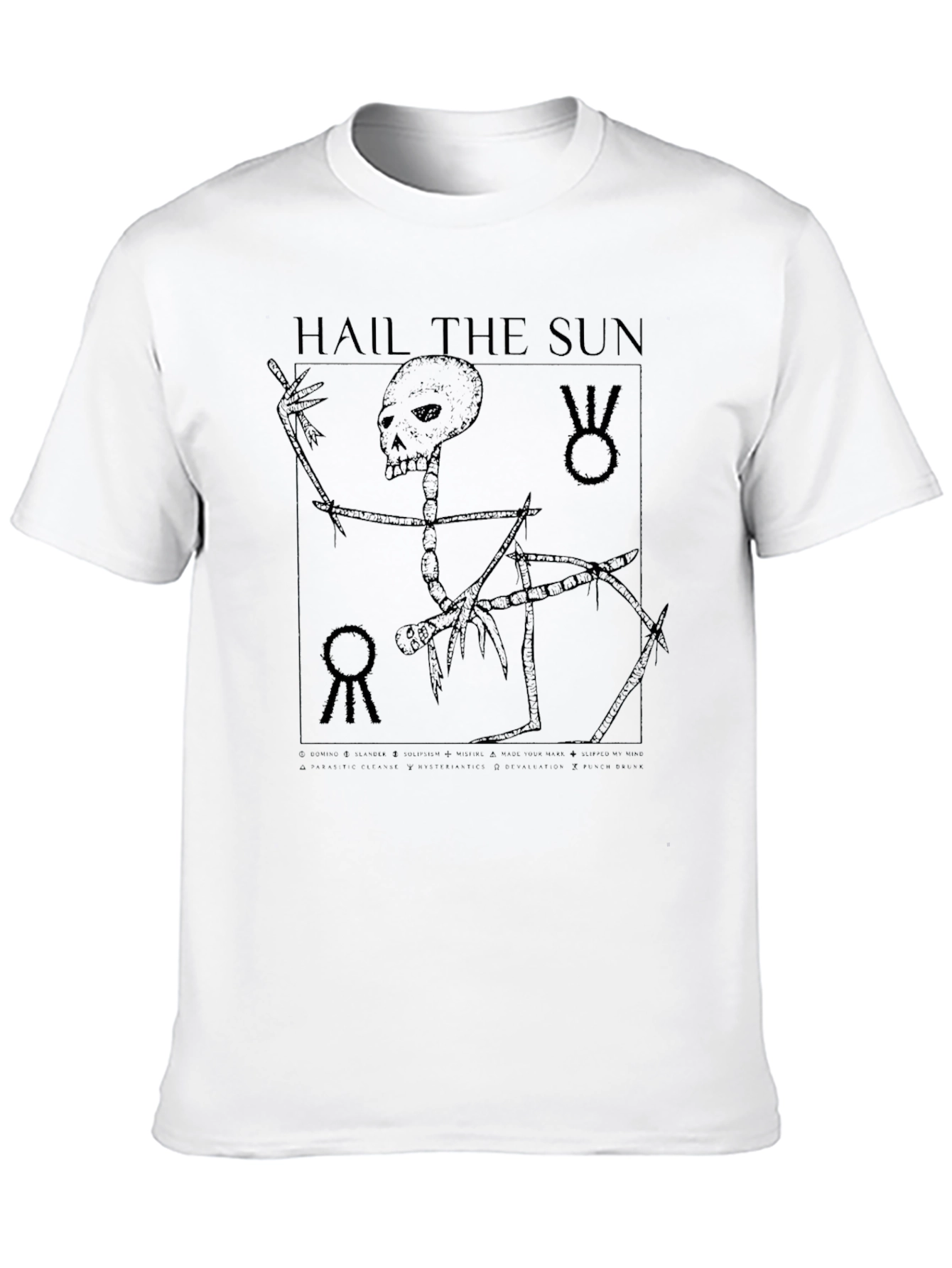 Hail the Sun Skeleton Graphic T-Shirt - Black