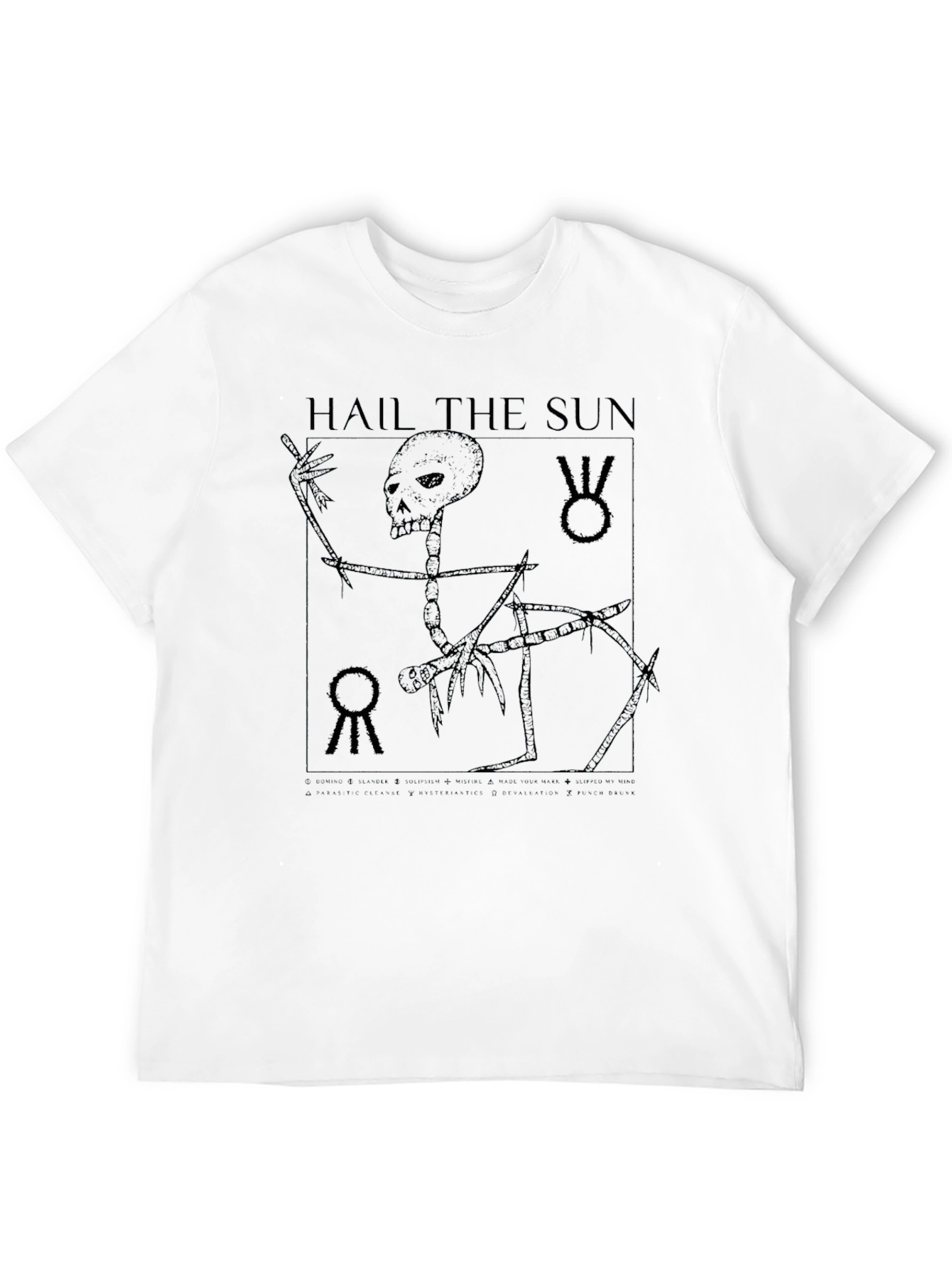 Hail the Sun Skeleton Graphic T-Shirt - Black