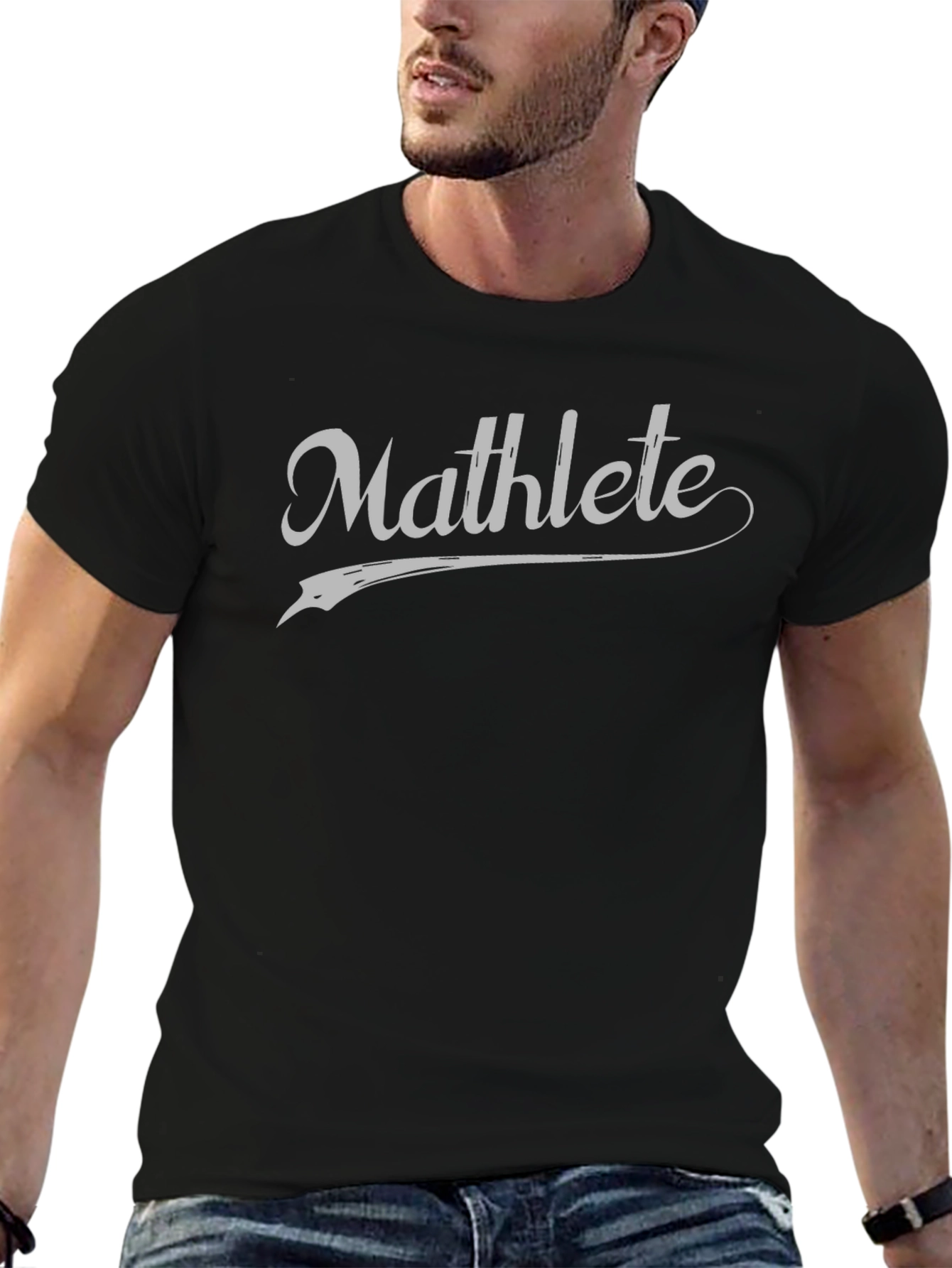 Mathlete Graphic Tee - Black Cotton Blend