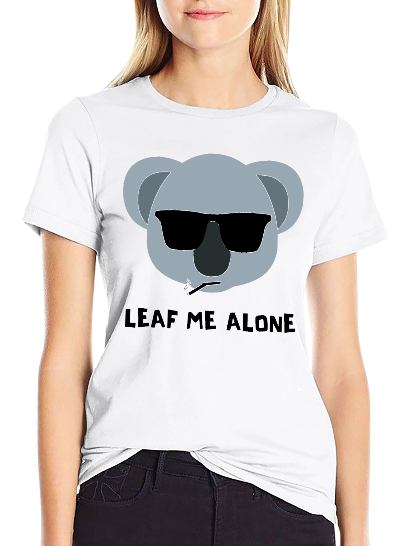 Leaf Me Alone Funny Koala T-Shirt