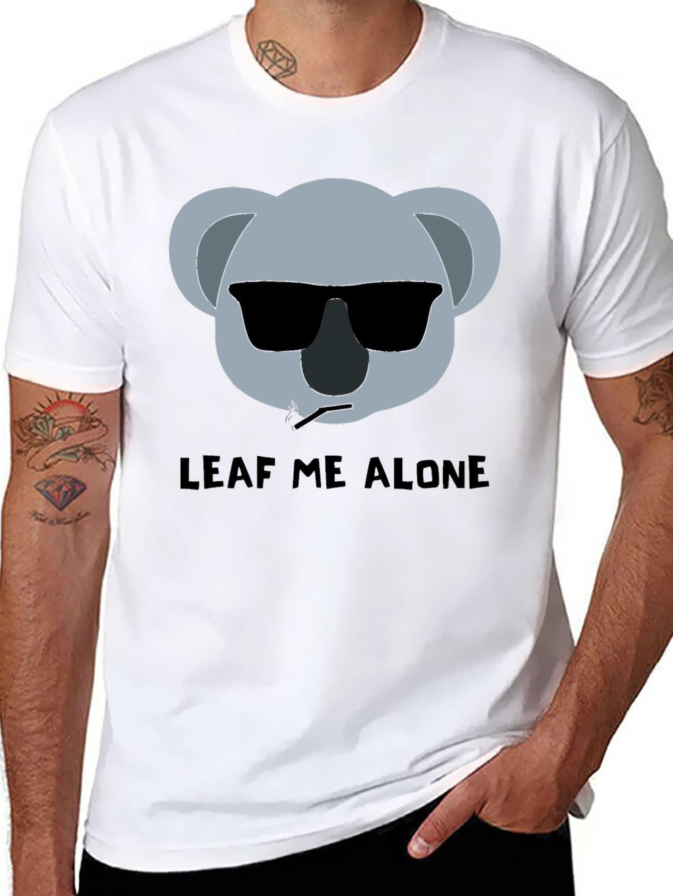 Leaf Me Alone Funny Koala T-Shirt