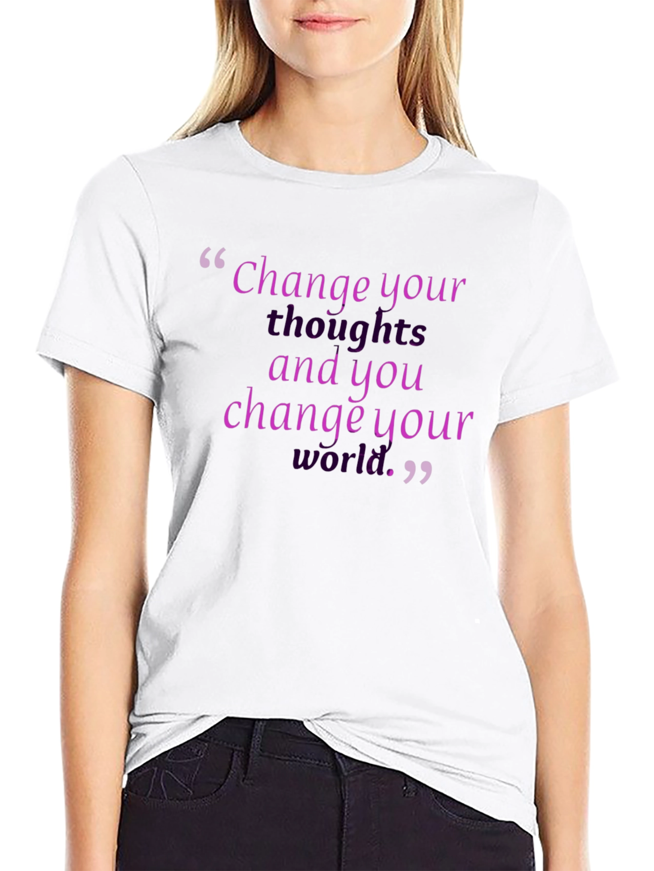 Inspirational Quote T-Shirt: Change Your World