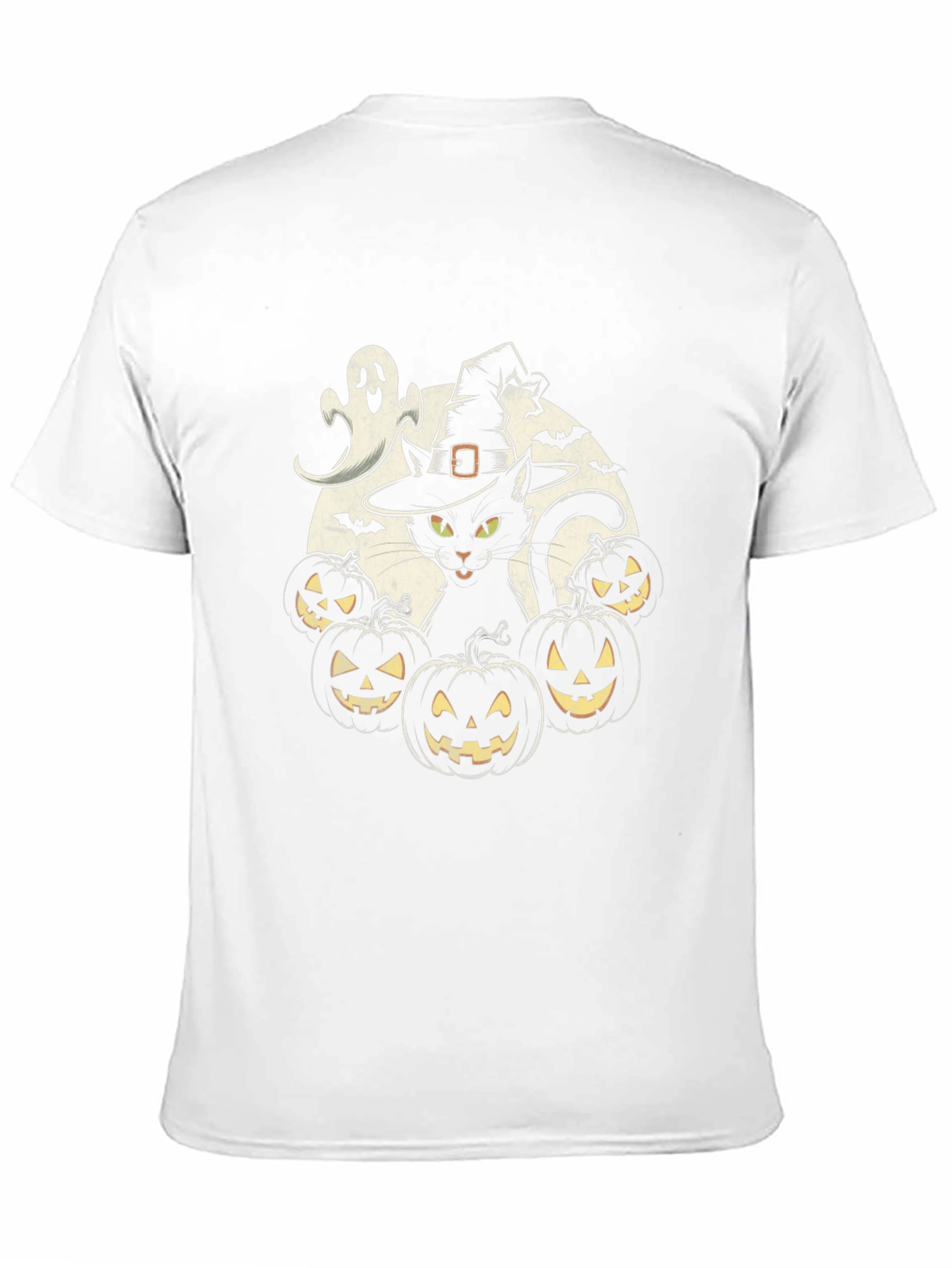 Halloween Cat & Pumpkins T-Shirt