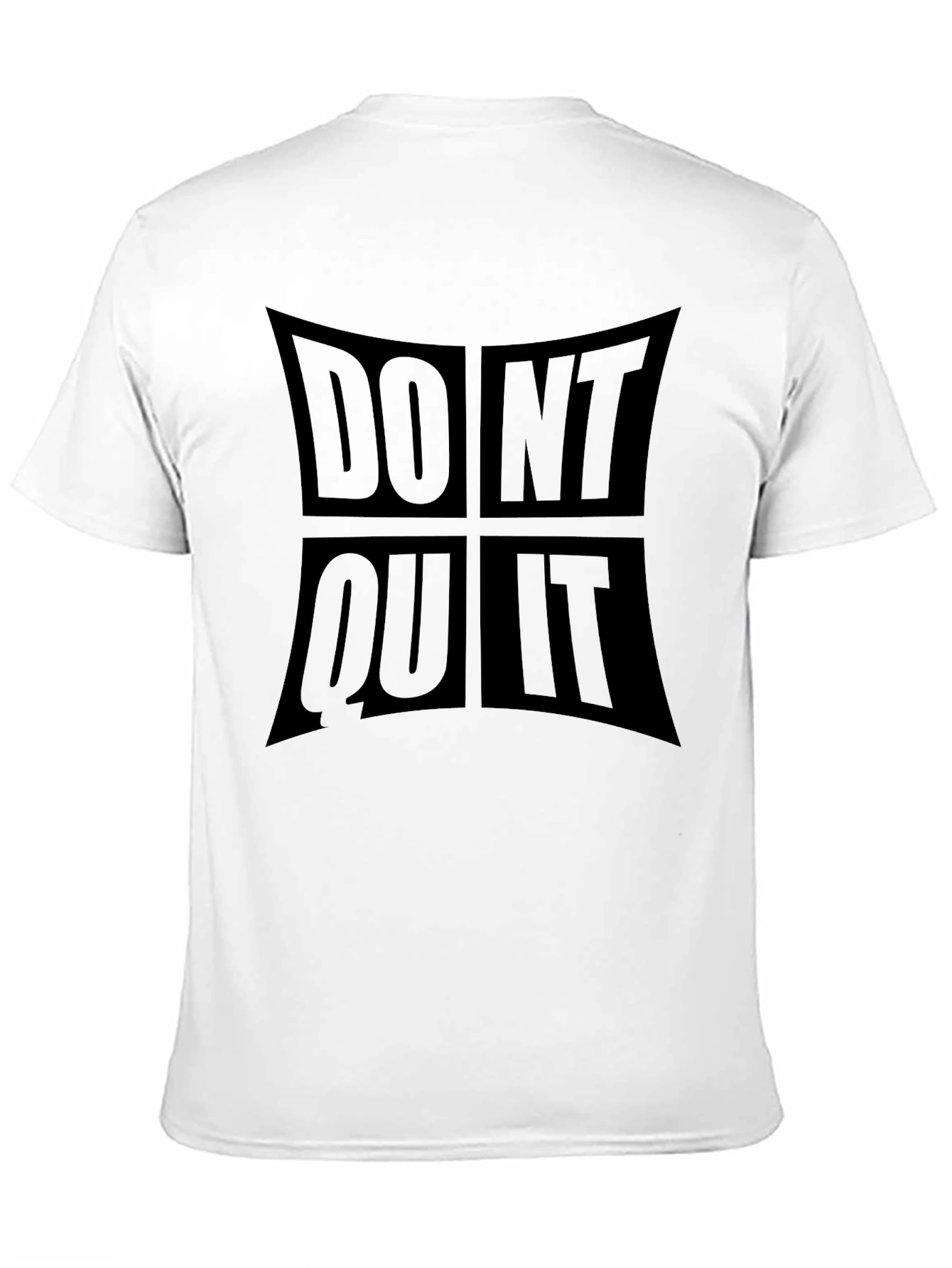 Motivational Dont Quit Do It Black T-Shirt
