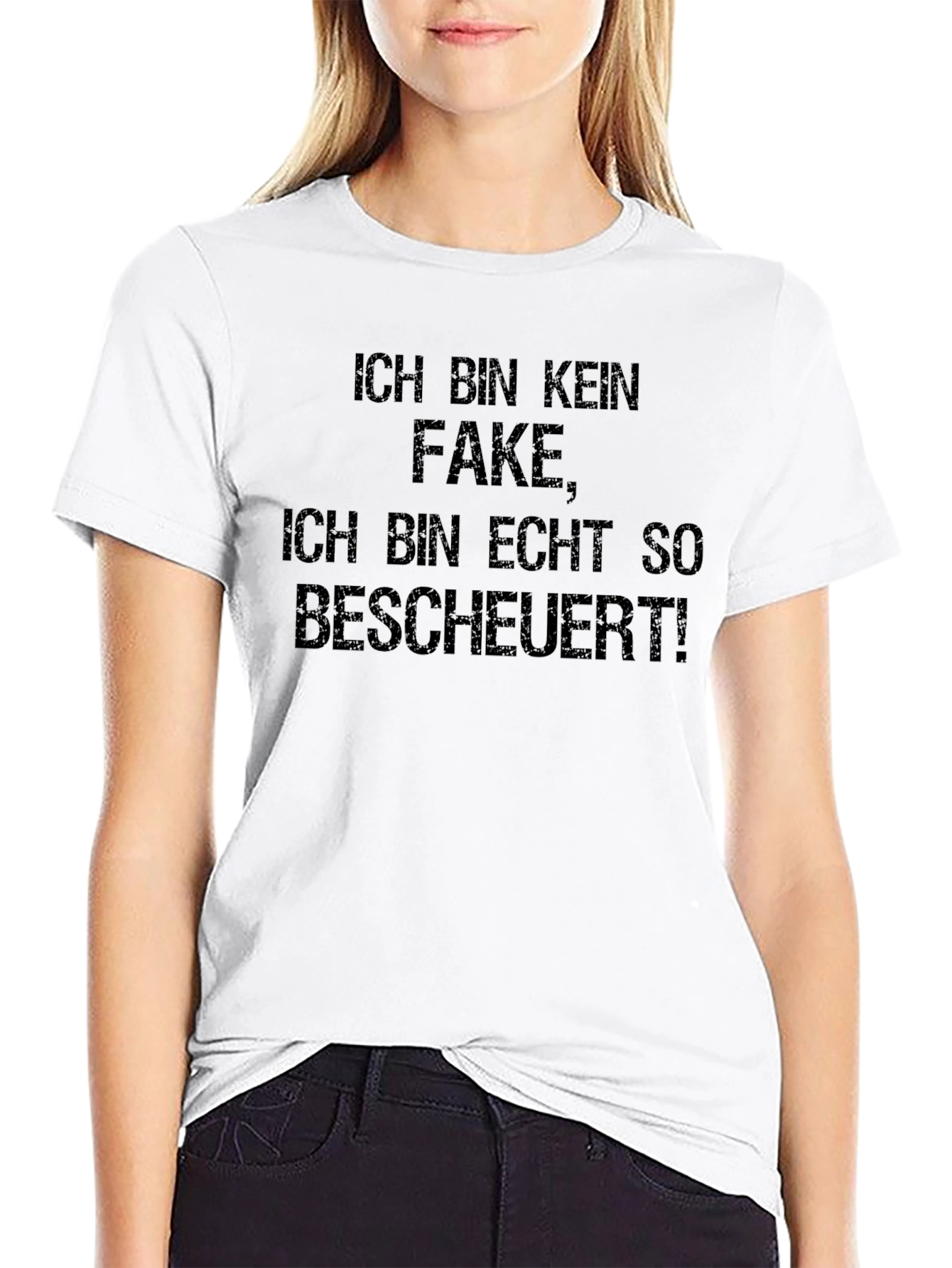 Funny German Slogan T-Shirt - Im Not Fake!