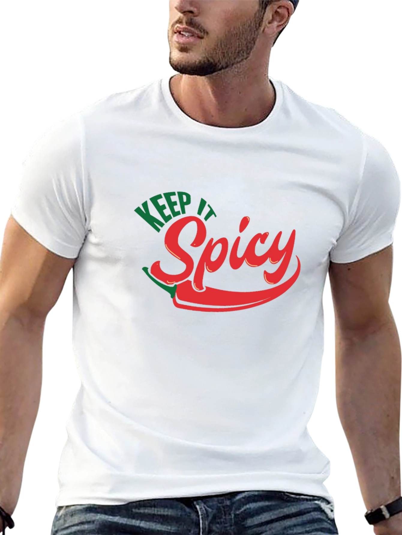 Keep It Spicy Graphic Tee - Chili Pepper Design