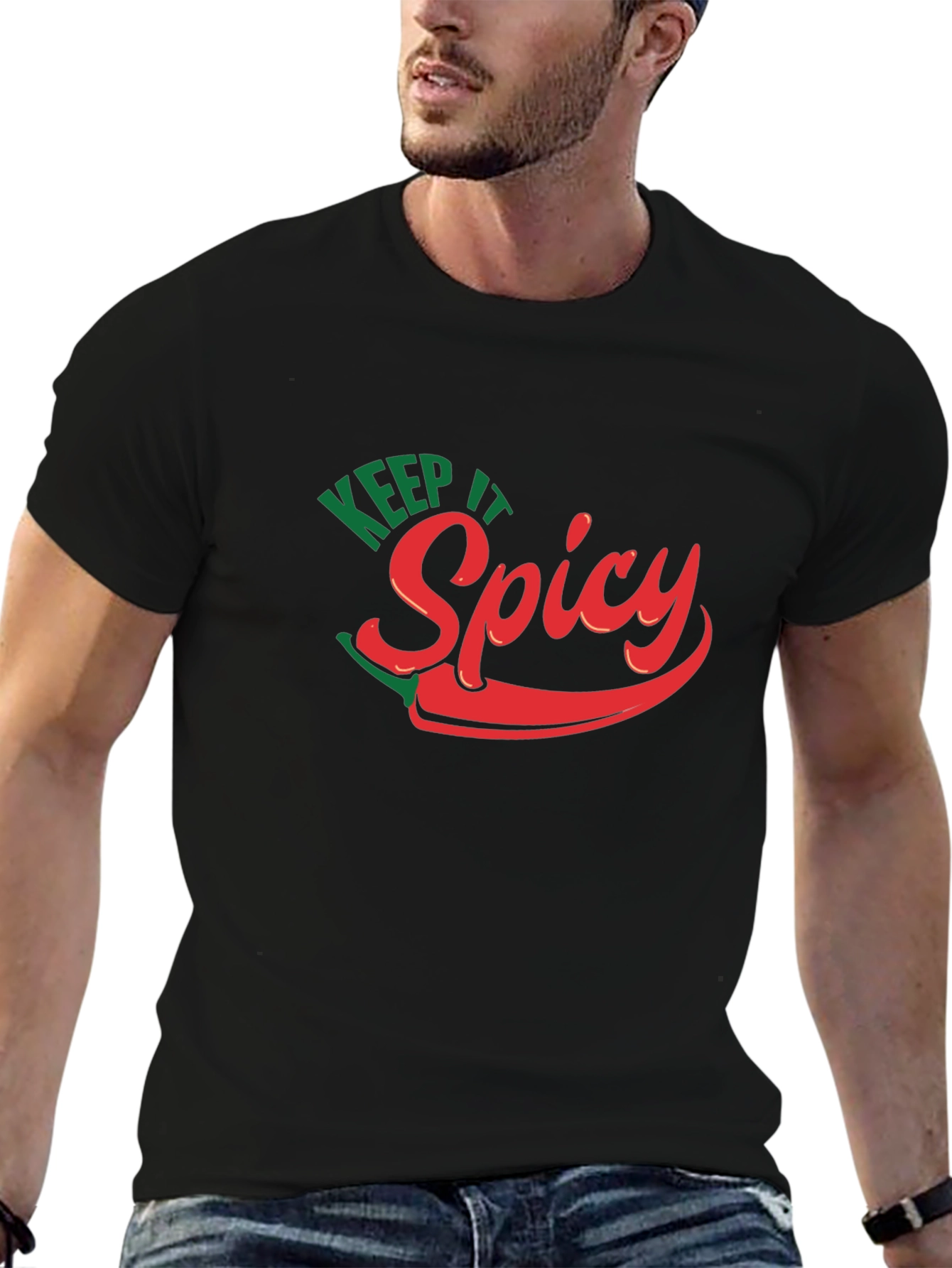 Keep It Spicy Graphic Tee - Chili Pepper Design