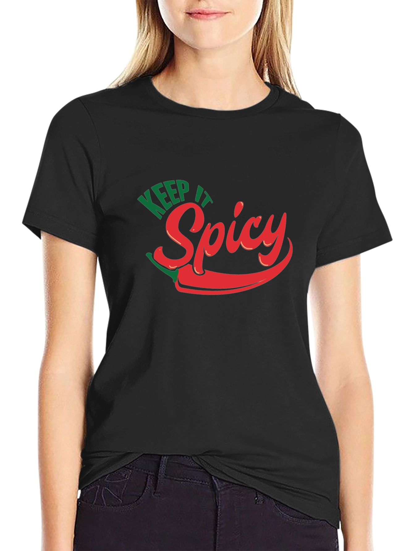 Keep It Spicy Graphic Tee - Chili Pepper Design