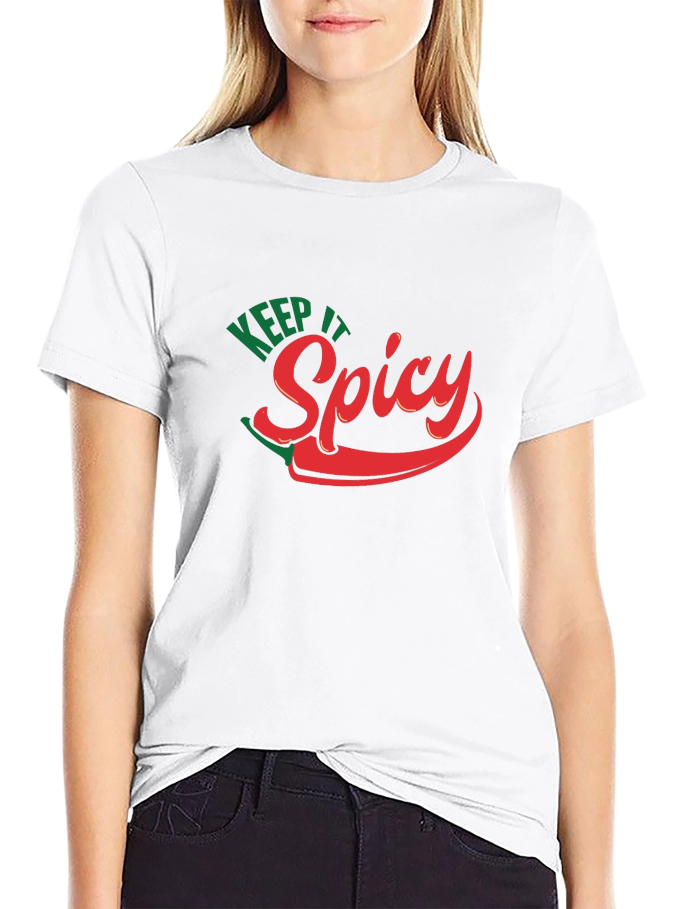 Keep It Spicy Graphic Tee - Chili Pepper Design