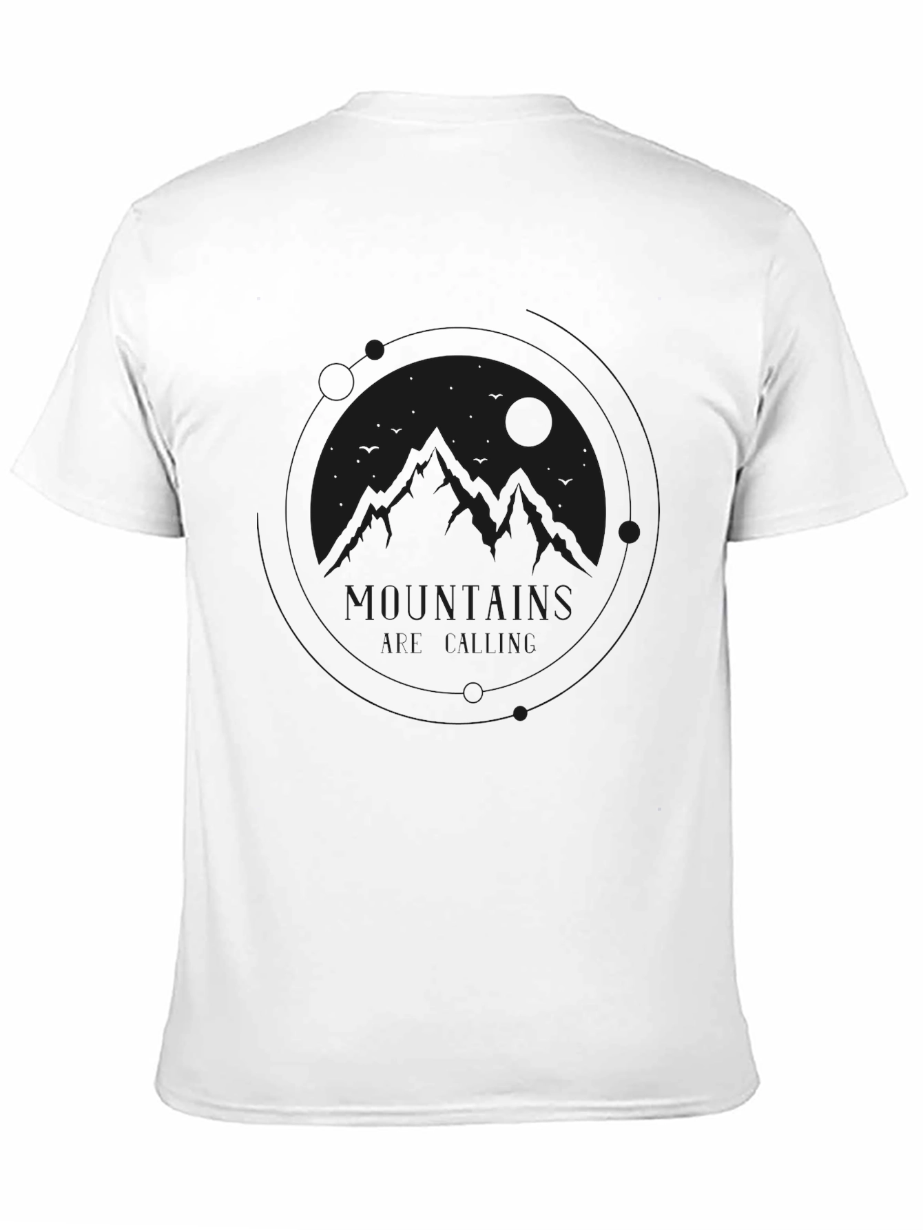 Mountains All Over Me Black Graphic Tee