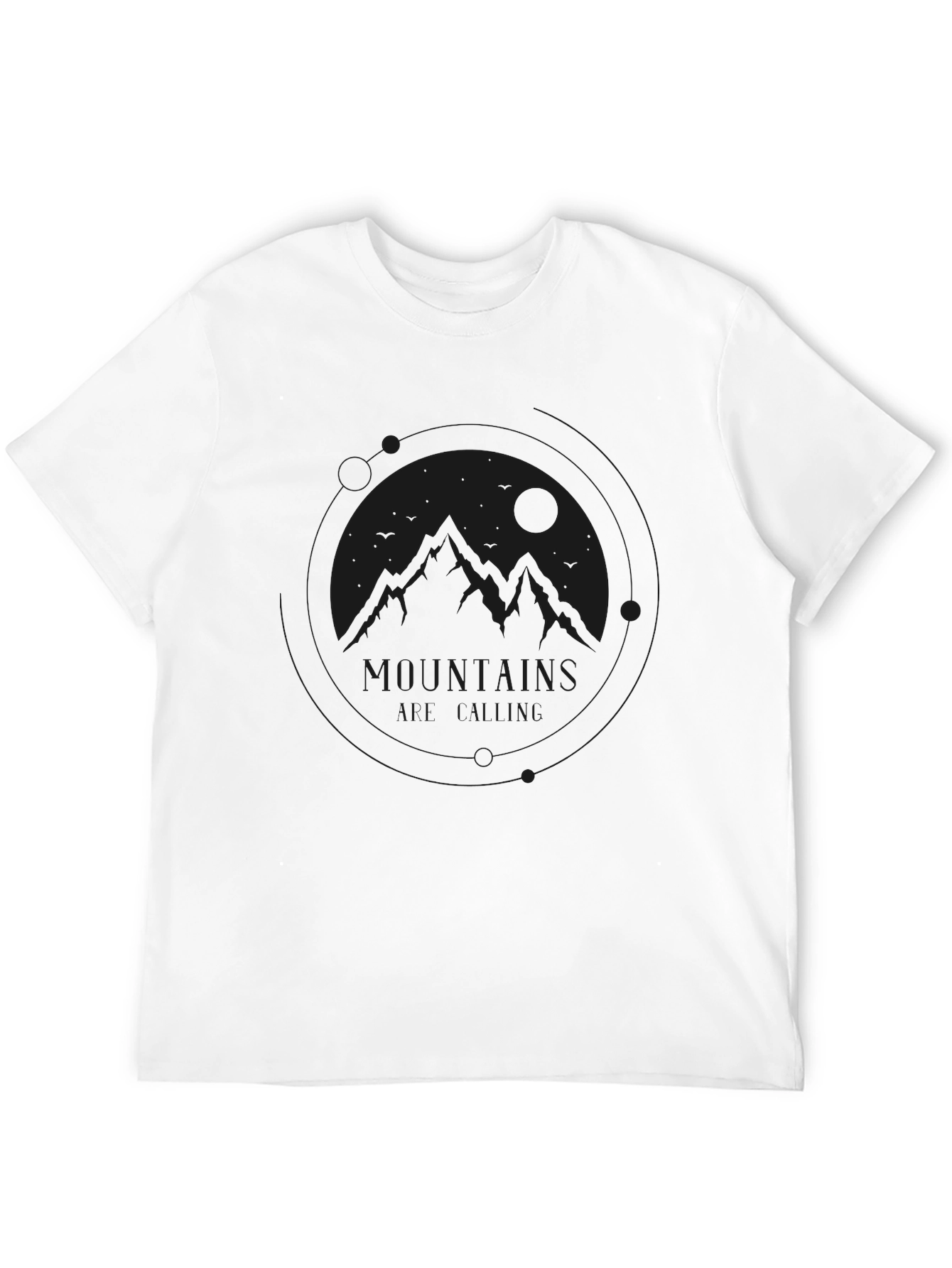 Mountains All Over Me Black Graphic Tee