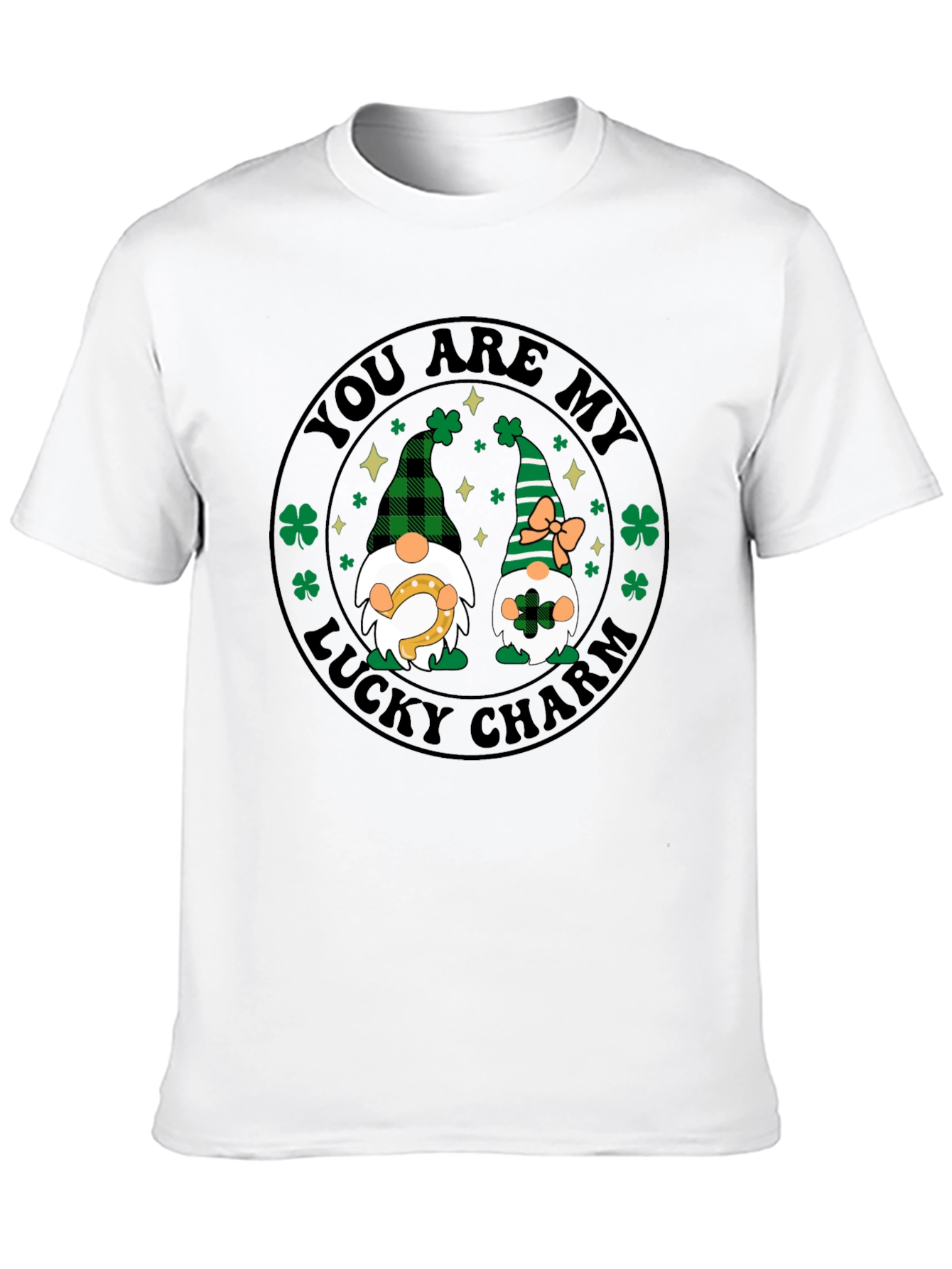 Lucky Charm St. Patricks Day Gnome T-Shirt