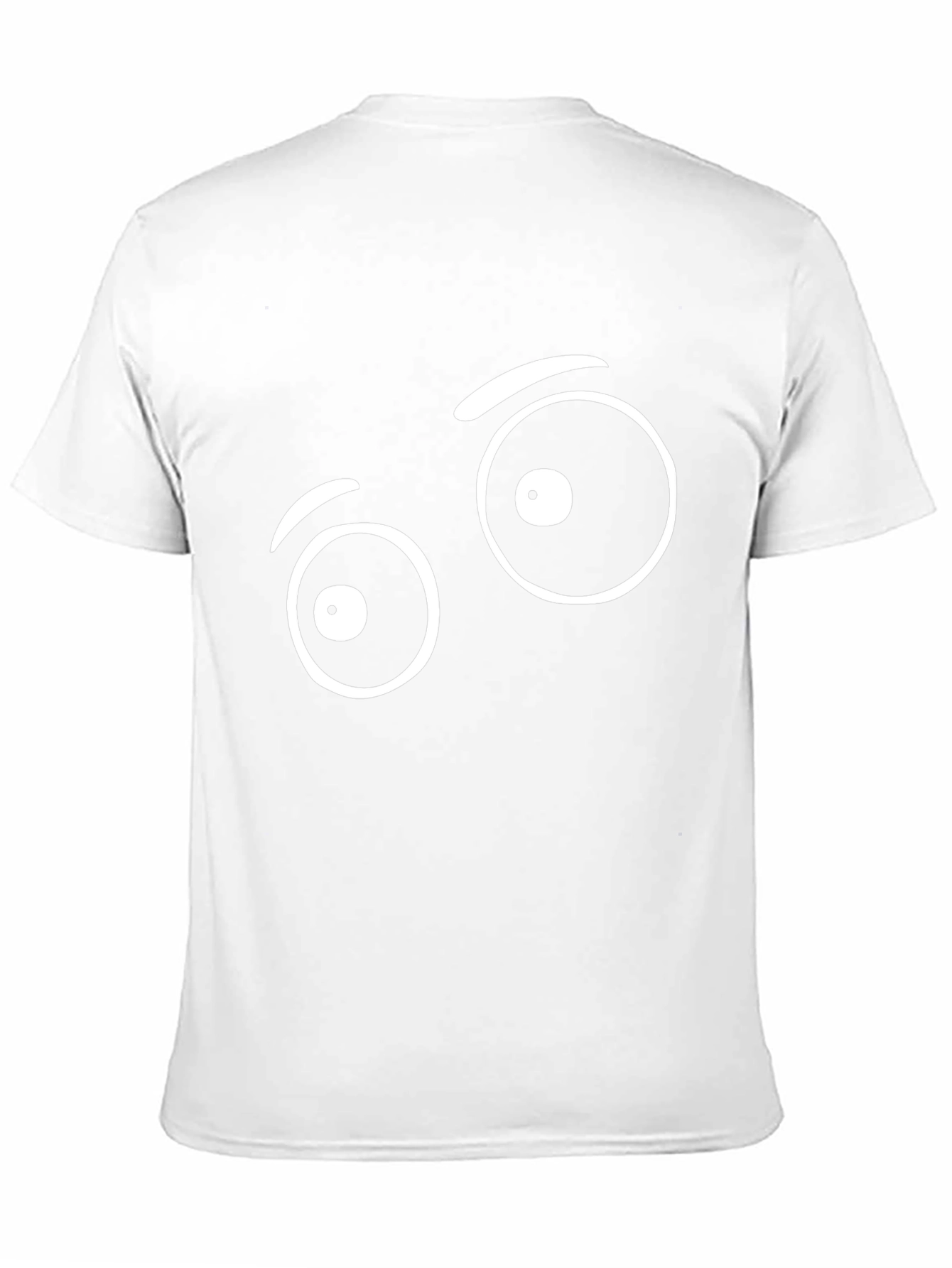 Funny Eye Graphic Tee - Black Cotton T-Shirt