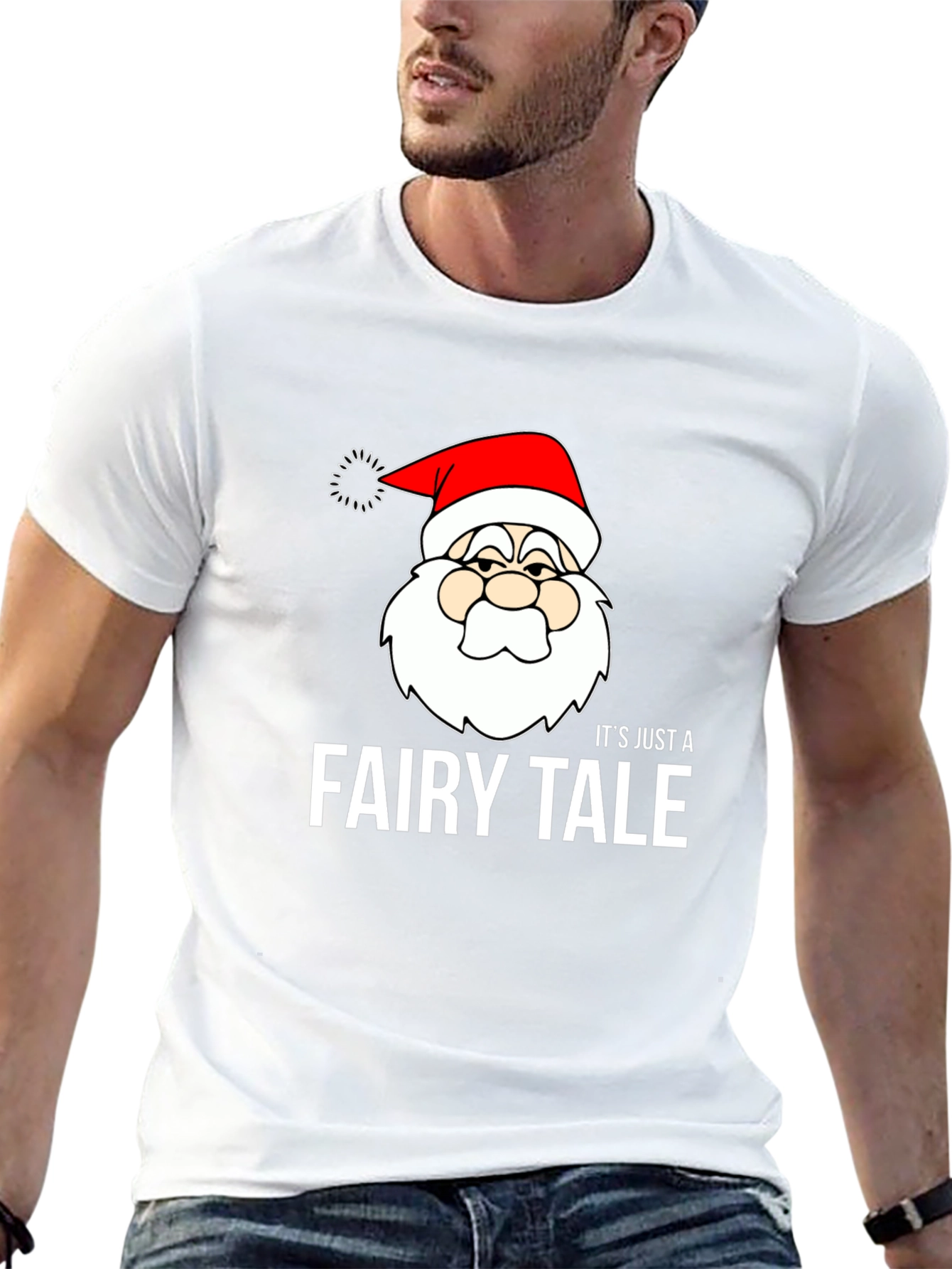 Its Just a Fairy Tale Santa Claus Graphic T-Shirt