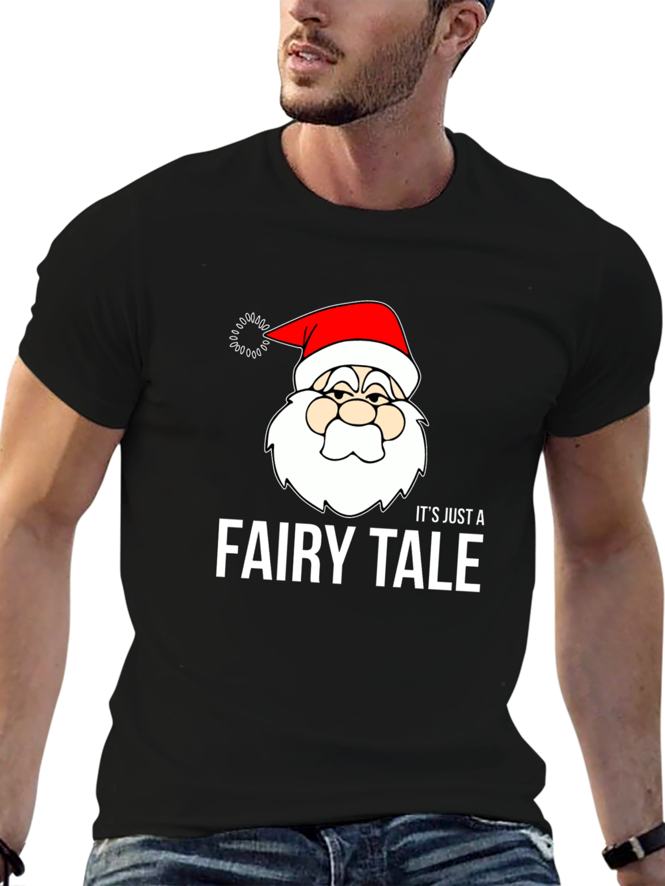 Its Just a Fairy Tale Santa Claus Graphic T-Shirt