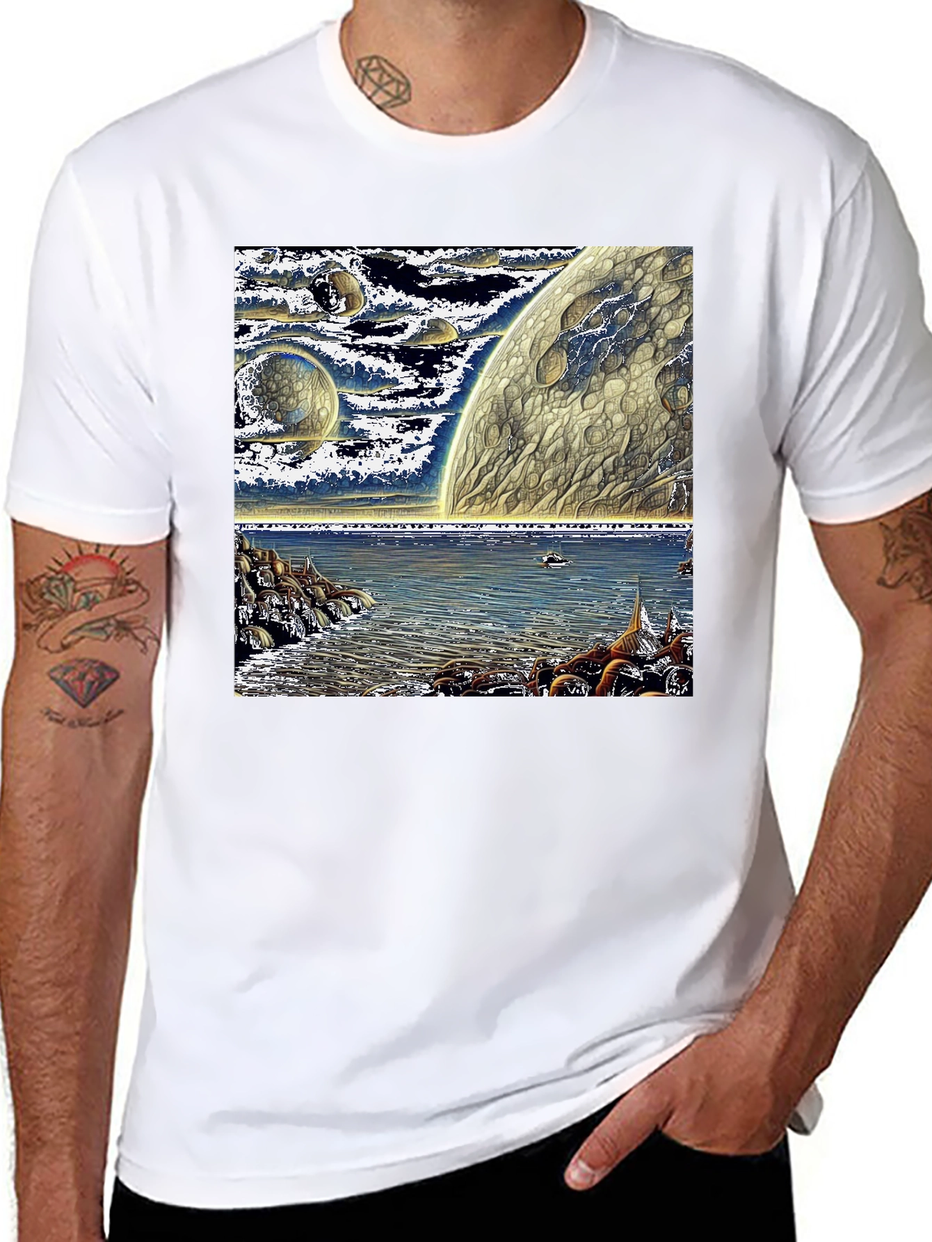 Cosmic Shoreline Graphic Tee